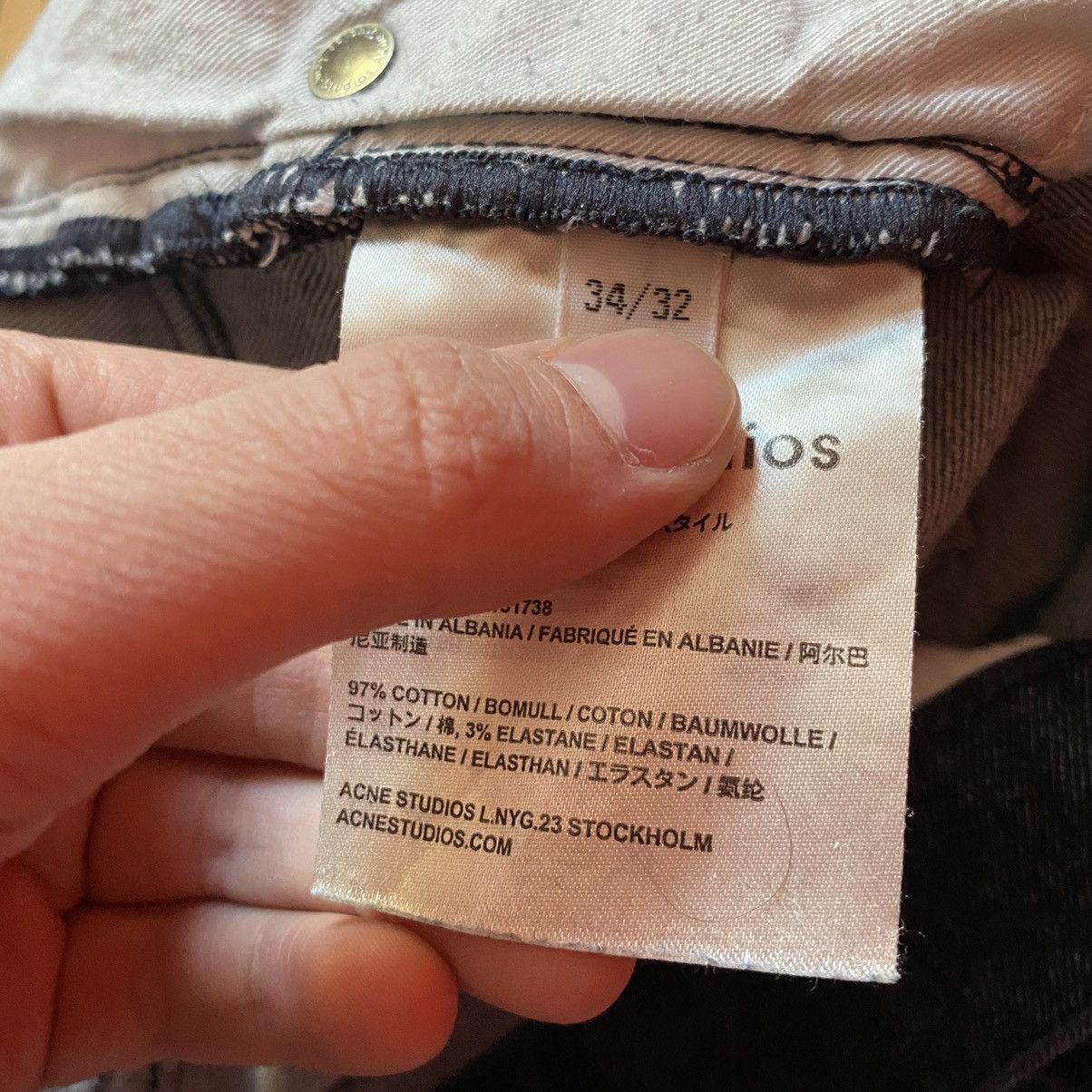 Acne Studios Acne Studios Ace Rossi Denim Jeans Size US 34 / EU 50 - 4 Thumbnail