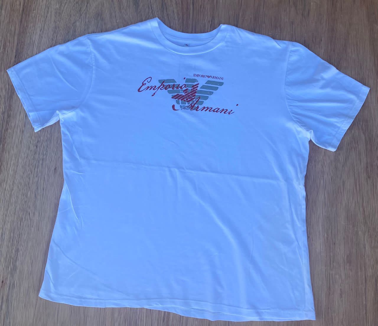 image of Emporio Armani Tee D - 6 in White, Men's (Size Large)