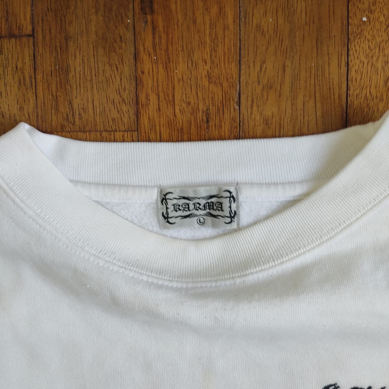 Designer × Vintage KARMA SW 4 chrome heart parody Size US L / EU 52-54 / 3 - 5 Thumbnail