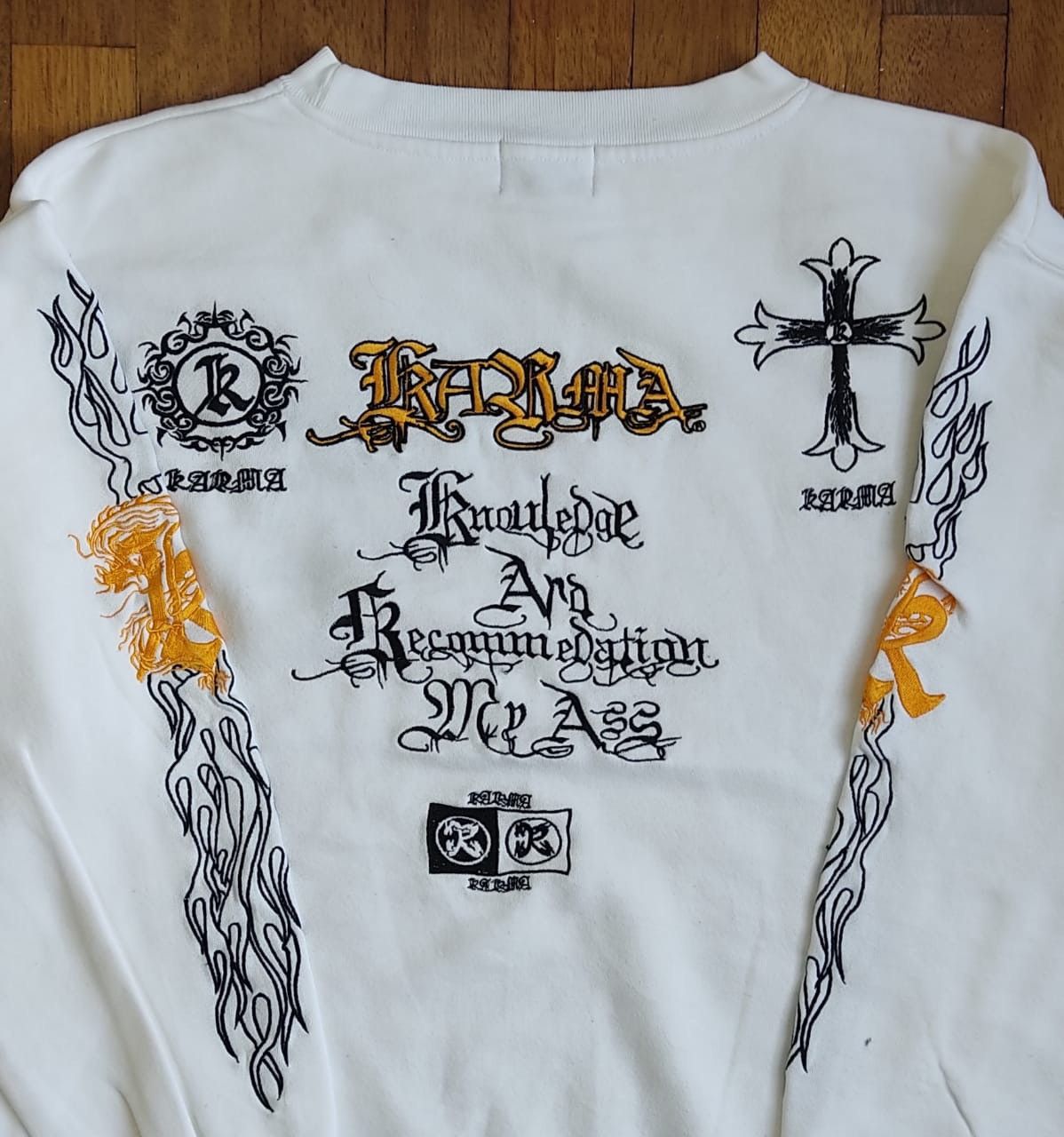 Designer × Vintage KARMA SW 4 chrome heart parody Size US L / EU 52-54 / 3 - 2 Thumbnail
