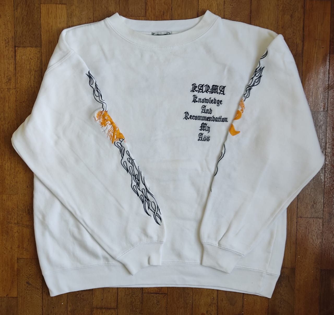 Designer × Vintage KARMA SW 4 chrome heart parody Size US L / EU 52-54 / 3 - 3 Thumbnail