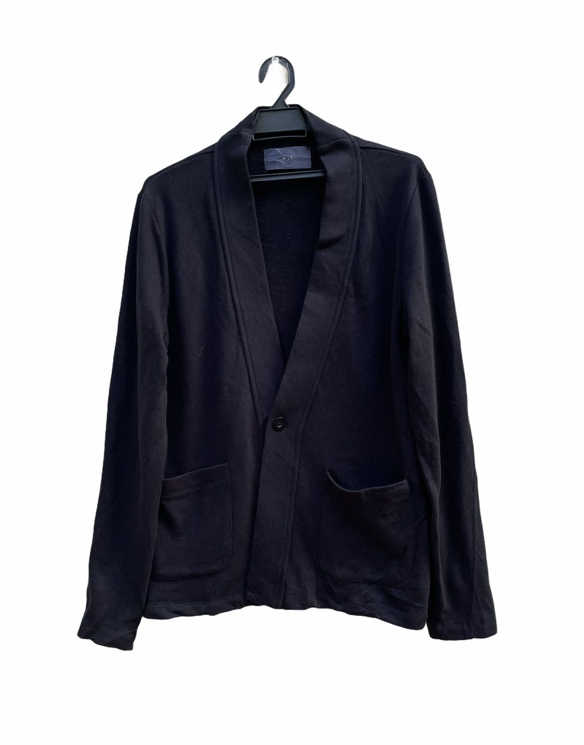 junhashimoto × wjk Black Cardigan WJK Japan Issey Miyake Line Designer Size US M / EU 48-50 / 2 - 1 Thumbnail