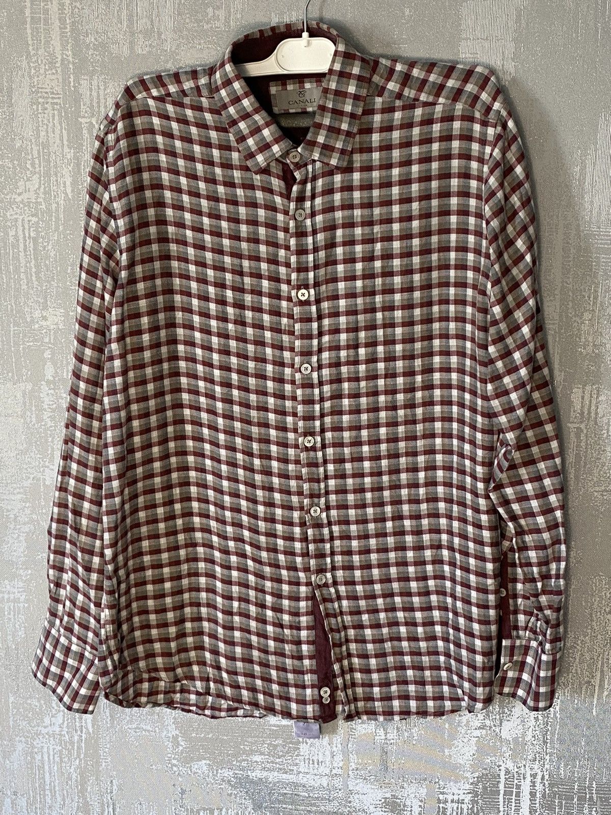 Canali Current Canali 1934 Plaid Long Sleeve Button up shirt Size US L / EU 52-54 / 3 - 1 Thumbnail