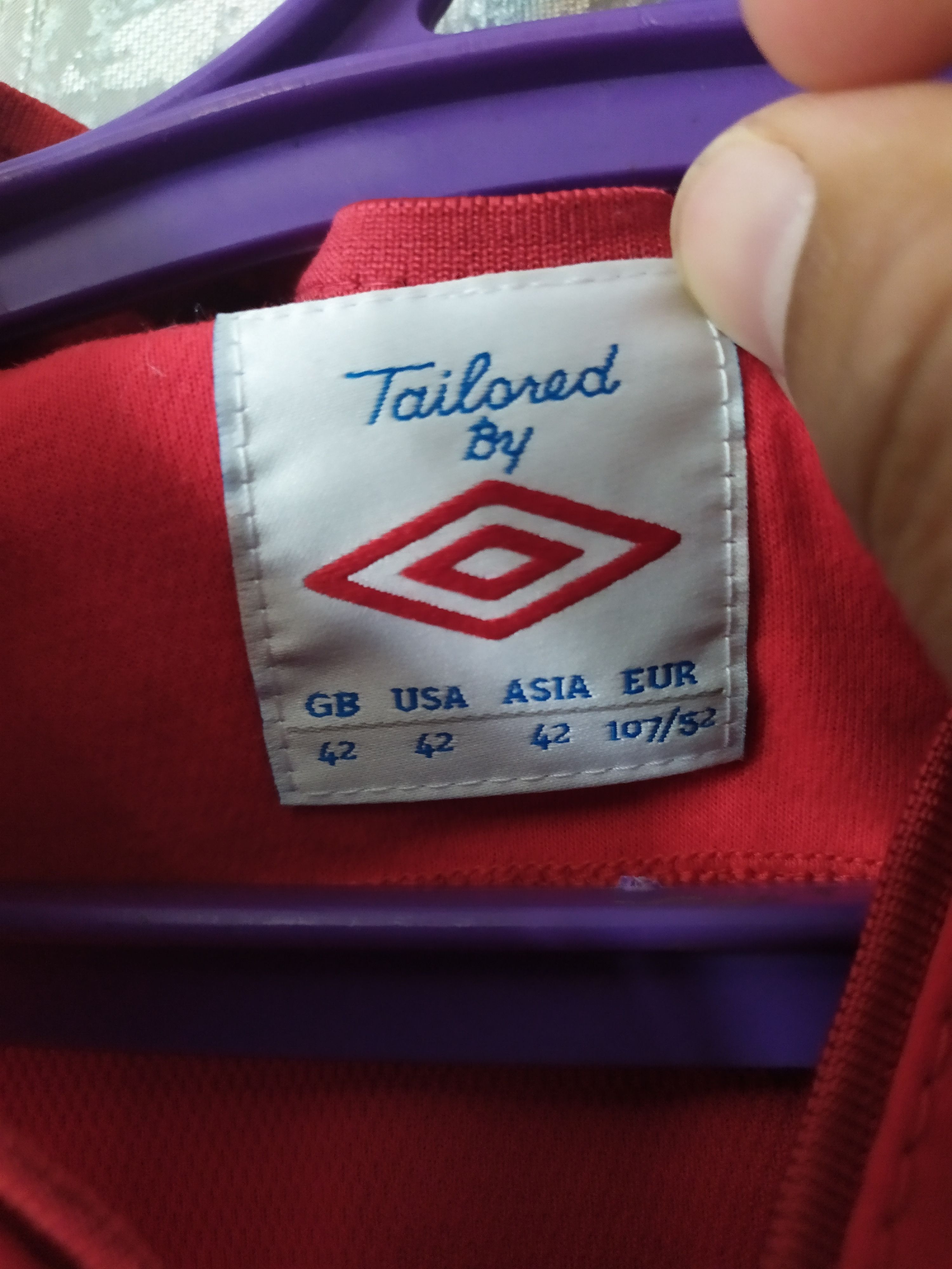 Umbro England National Umbro Vintage Long sleeve Soccer Jersey Size US L / EU 52-54 / 3 - 4 Thumbnail