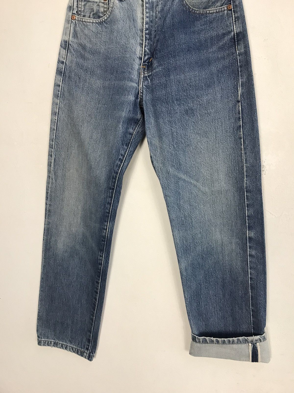 Levi's Vintage 502 XX Big E Selvedge Faded Colour Style Size US 29 - 5 Thumbnail