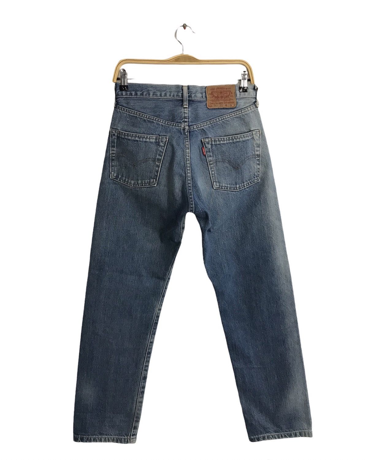 Levi's Vintage 502 XX Big E Selvedge Faded Colour Style Size US 29 - 2 Thumbnail