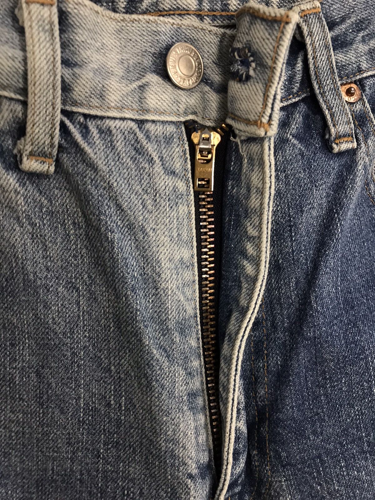Levi's Vintage 502 XX Big E Selvedge Faded Colour Style Size US 29 - 10 Thumbnail