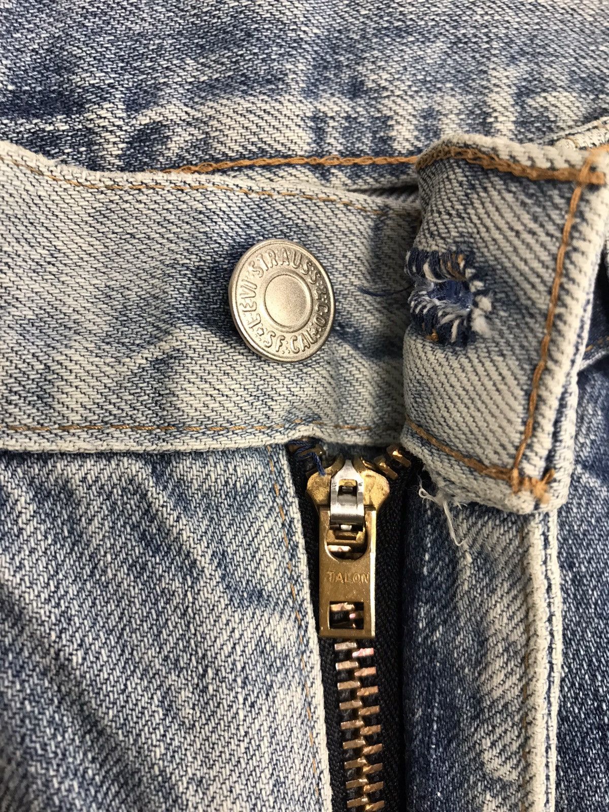 Levi's Vintage 502 XX Big E Selvedge Faded Colour Style Size US 29 - 11 Thumbnail