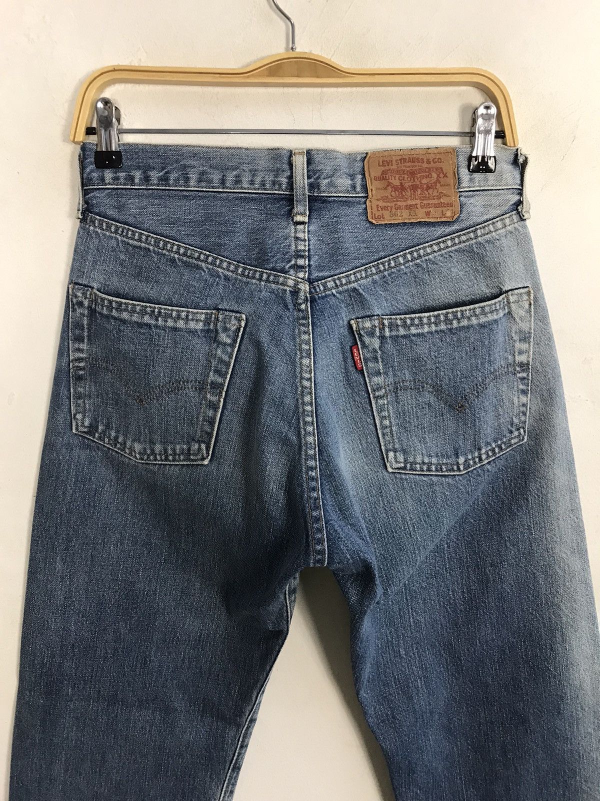 Levi's Vintage 502 XX Big E Selvedge Faded Colour Style Size US 29 - 12 Thumbnail