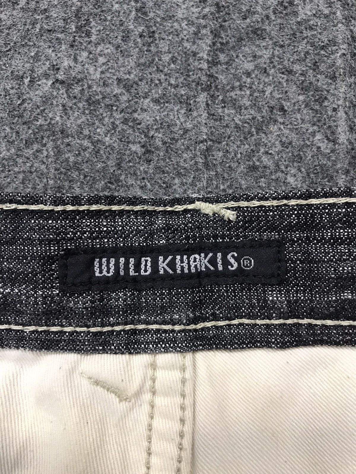 Japanese Brand Vintage Wild Khakis Design Striped Jeans 👖 Size US 31 - 13 Thumbnail