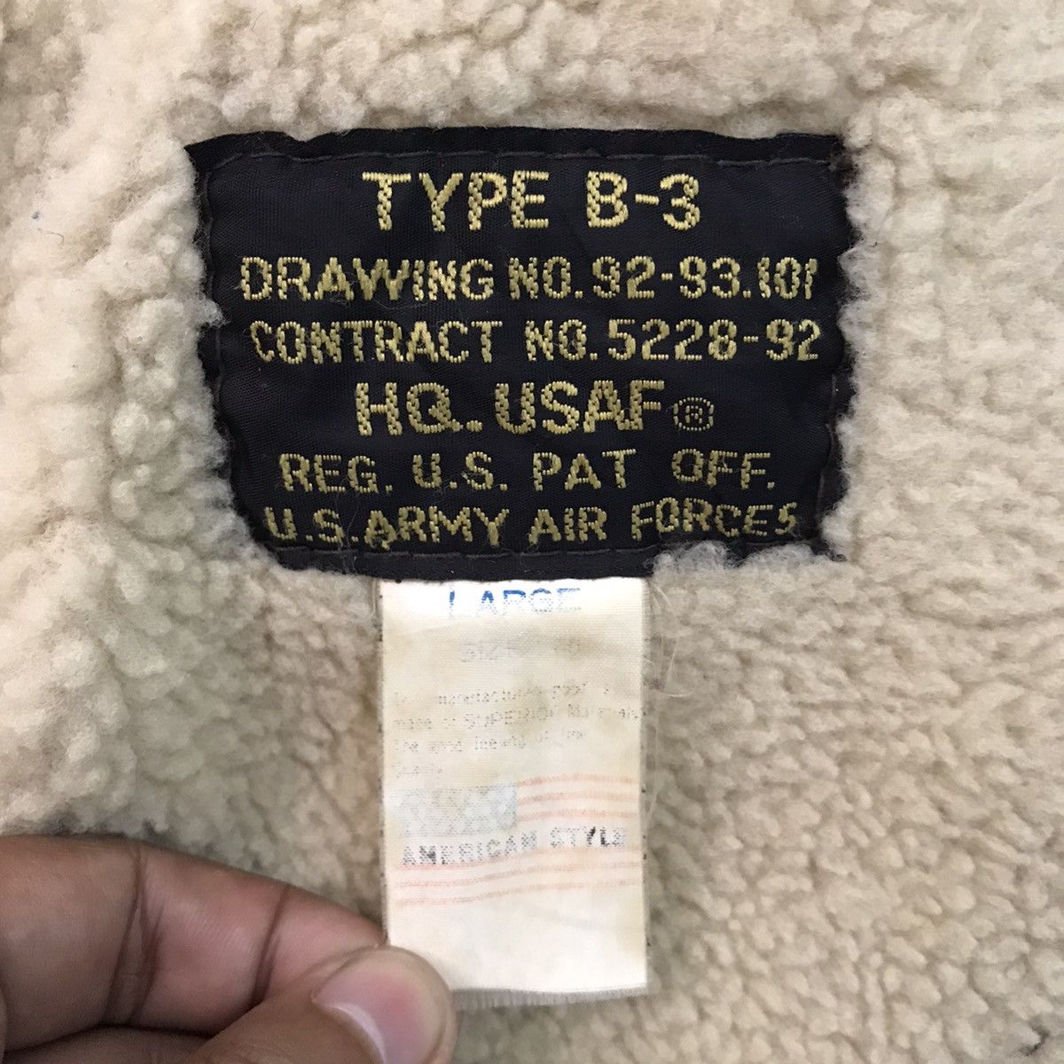 Other Type B3 HQ USAF American Style Jacket Size US L / EU 52-54 / 3 - 16 Thumbnail