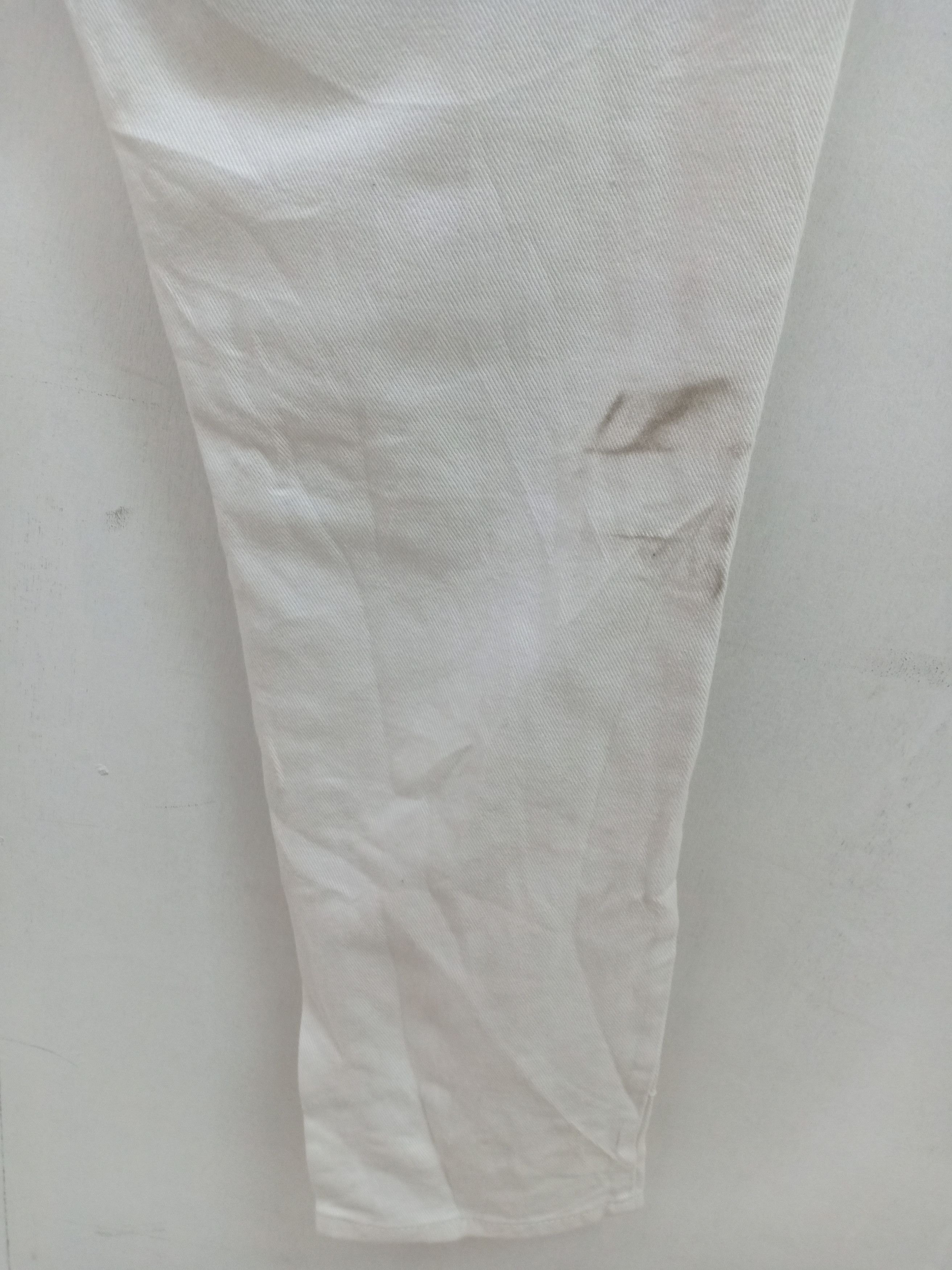 Japanese Brand Skazi New York Distressed White Denim Size US 35 - 6 Thumbnail