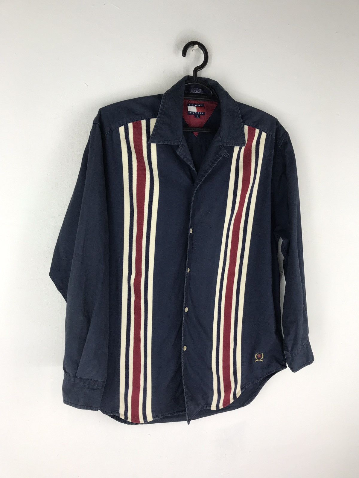 Tommy Hilfiger VTG TOMMY HILFIGER BUTTON SHIRT ICONIC STRIKE Size US S / EU 44-46 / 1 - 3 Thumbnail