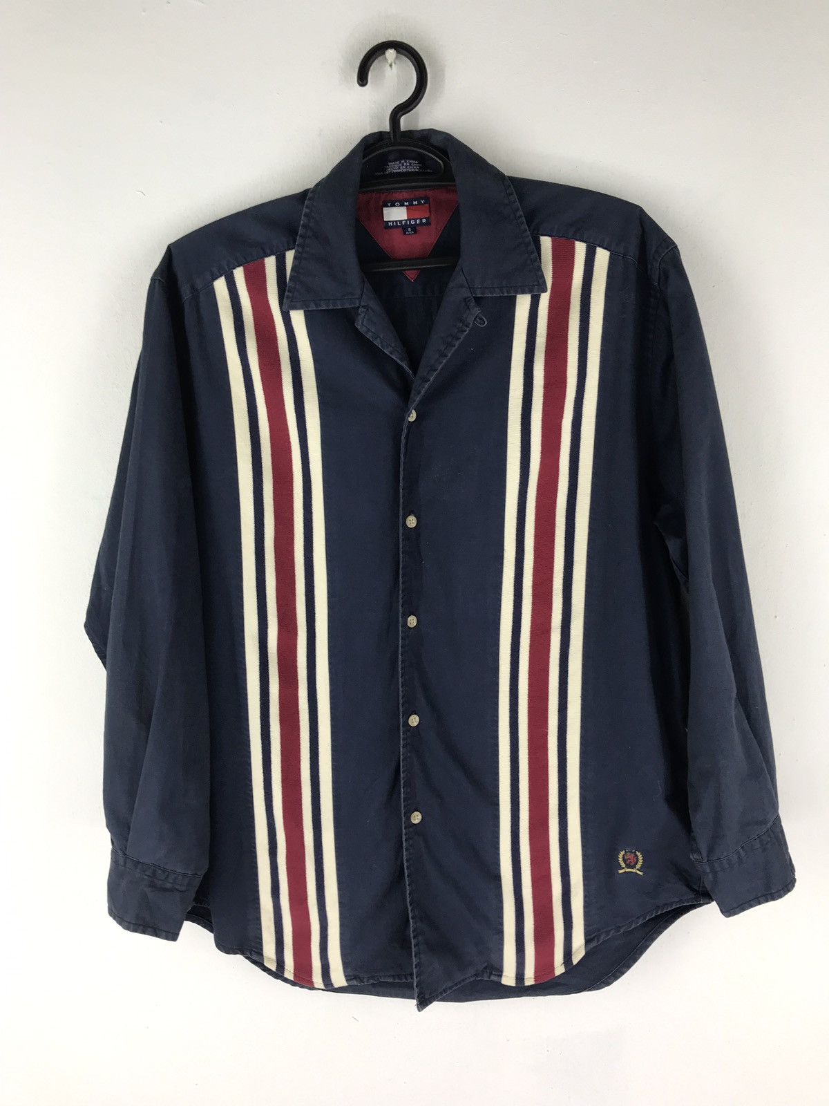 Tommy Hilfiger VTG TOMMY HILFIGER BUTTON SHIRT ICONIC STRIKE Size US S / EU 44-46 / 1 - 1 Thumbnail