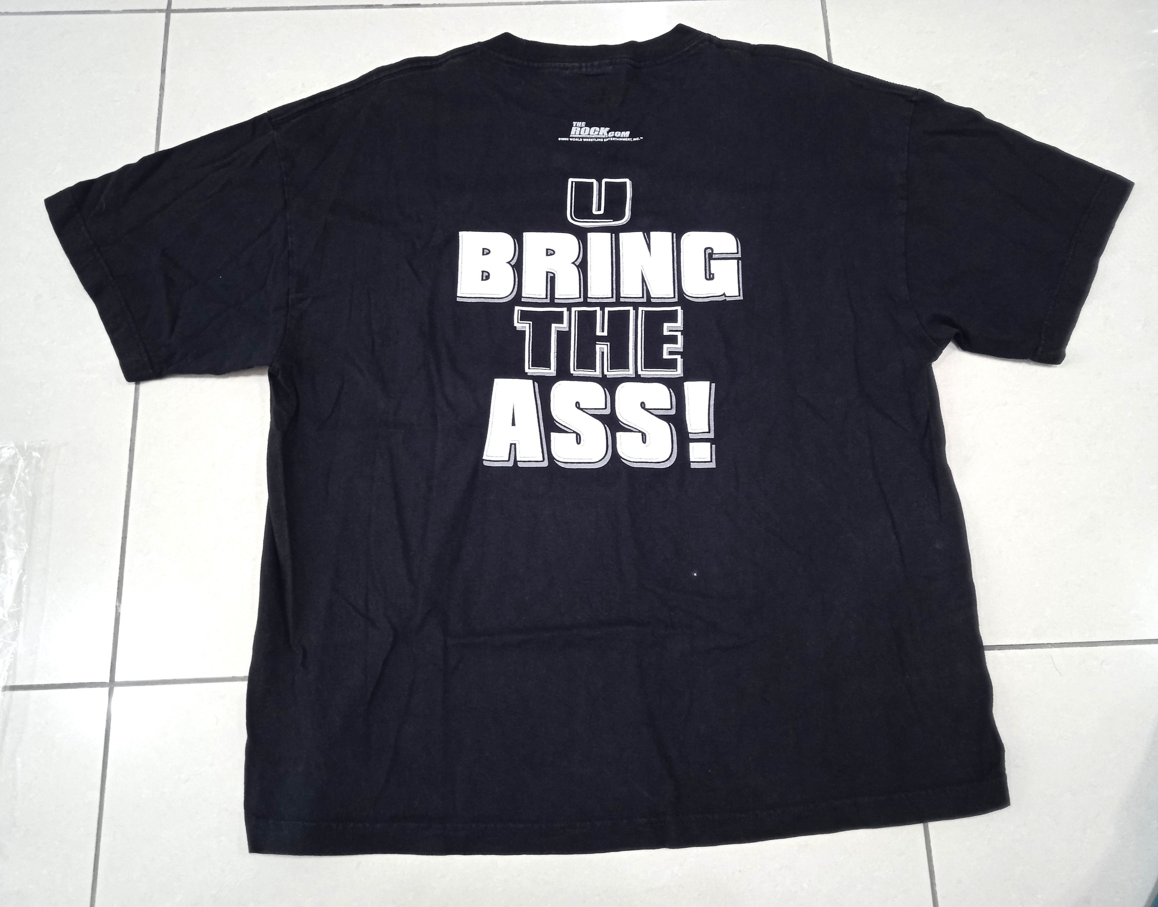 WWF Vintage 2000s WWE The Rock 2002 T-Shirt Size US XL / EU 56 / 4 - 1 Thumbnail