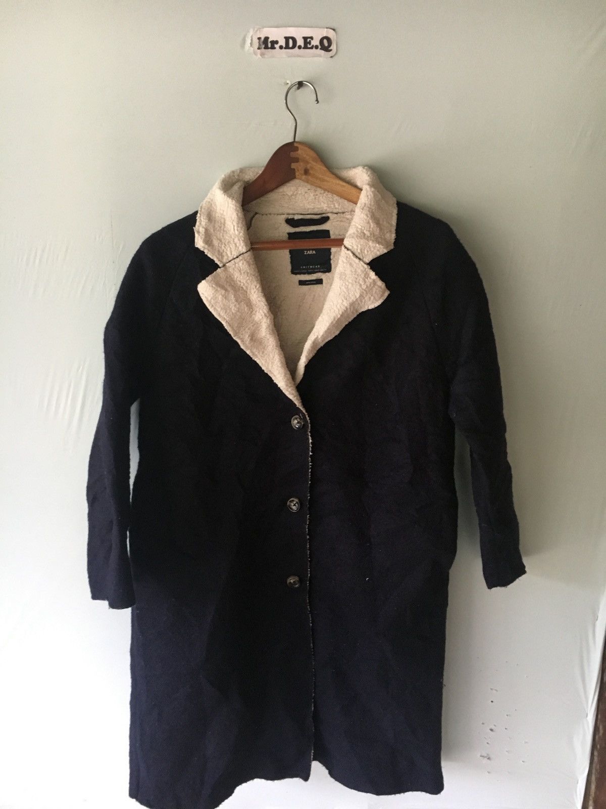 Zara ZARA BLUE SIZE S LONG JACKET WOOL Size US S / EU 44-46 / 1 - 1 Thumbnail