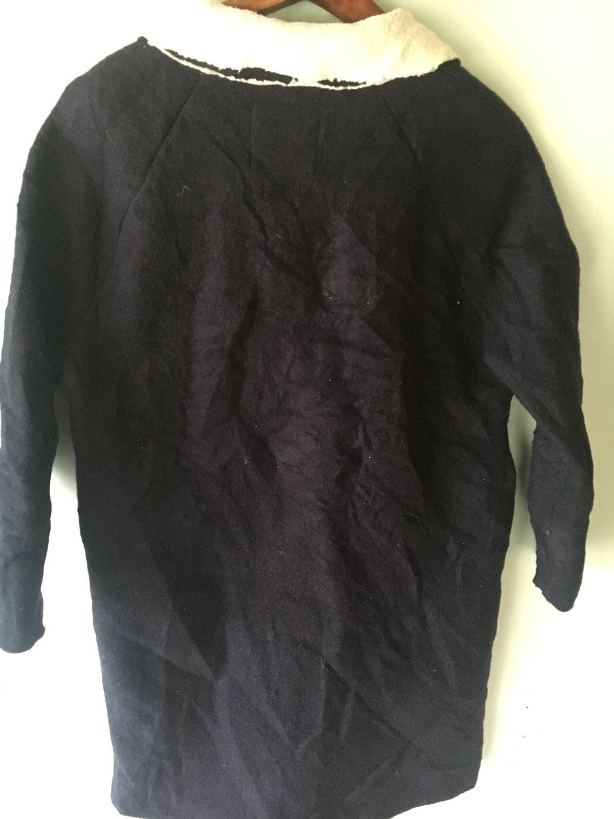 Zara ZARA BLUE SIZE S LONG JACKET WOOL Size US S / EU 44-46 / 1 - 2 Thumbnail