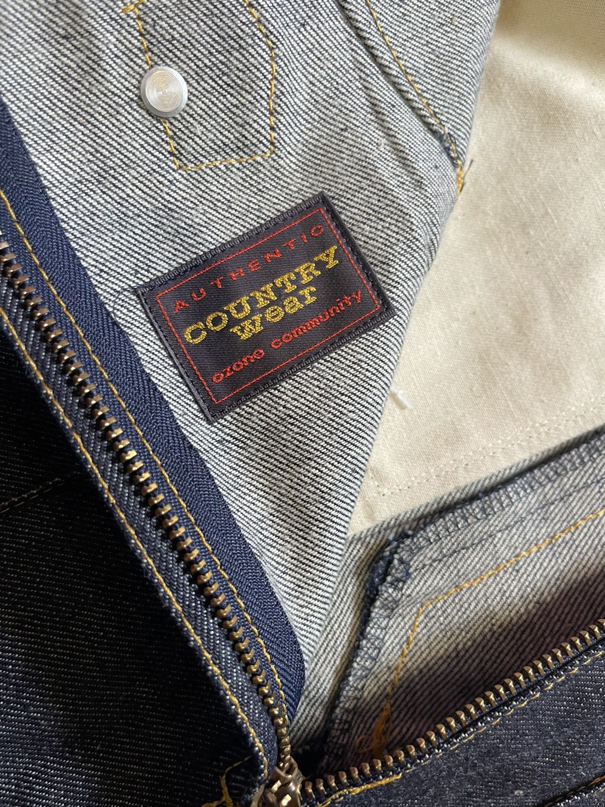 Hysteric Glamour × Japanese Brand Vintage Country Wear Ozone Community Skirt Denim Size 30" / US 8 / IT 44 - 6 Thumbnail