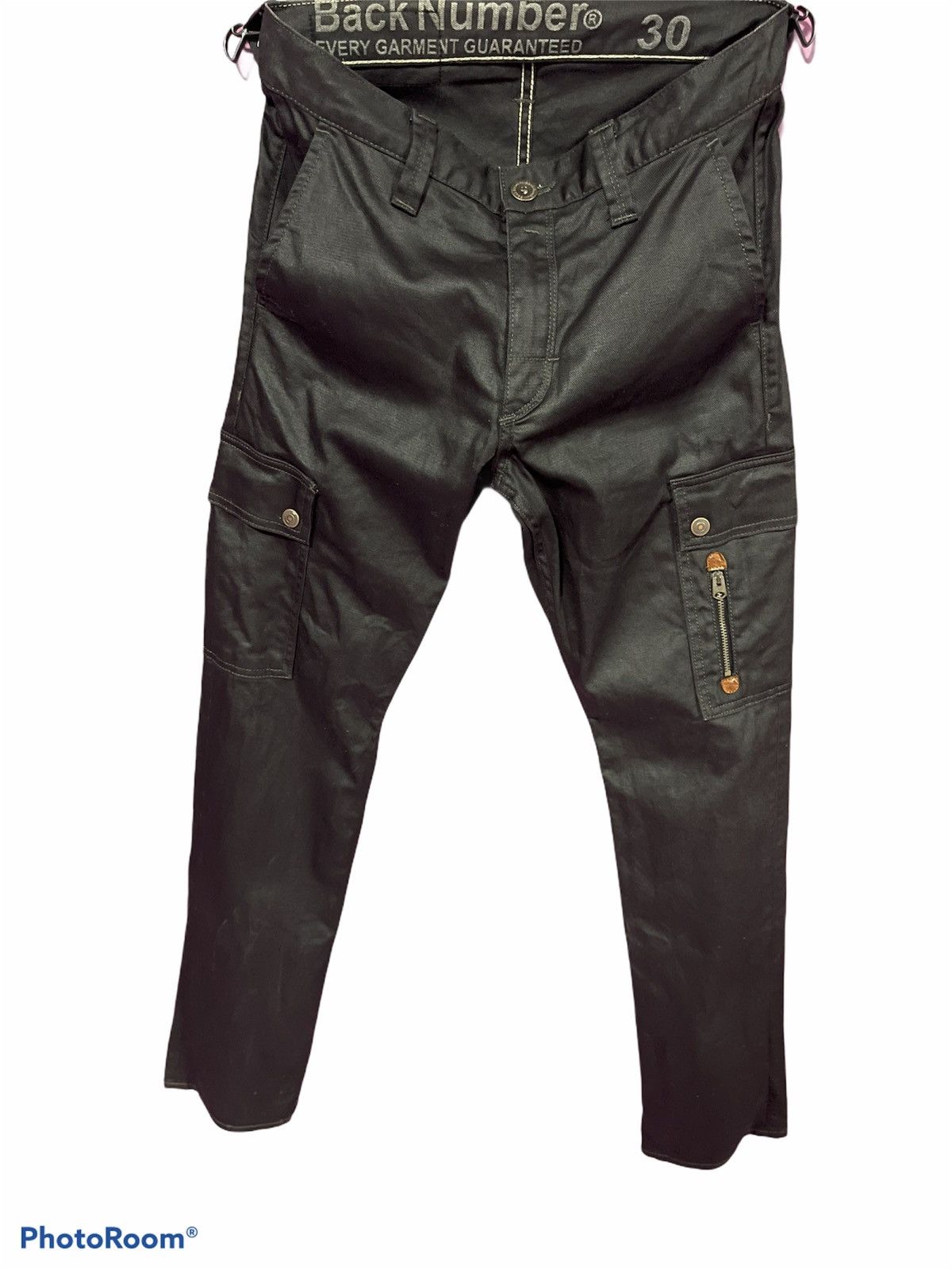 Japanese Brand BACK NUMBER BLACK CARGO PANTS JAPAN Size US 30 / EU 46 - 1 Thumbnail