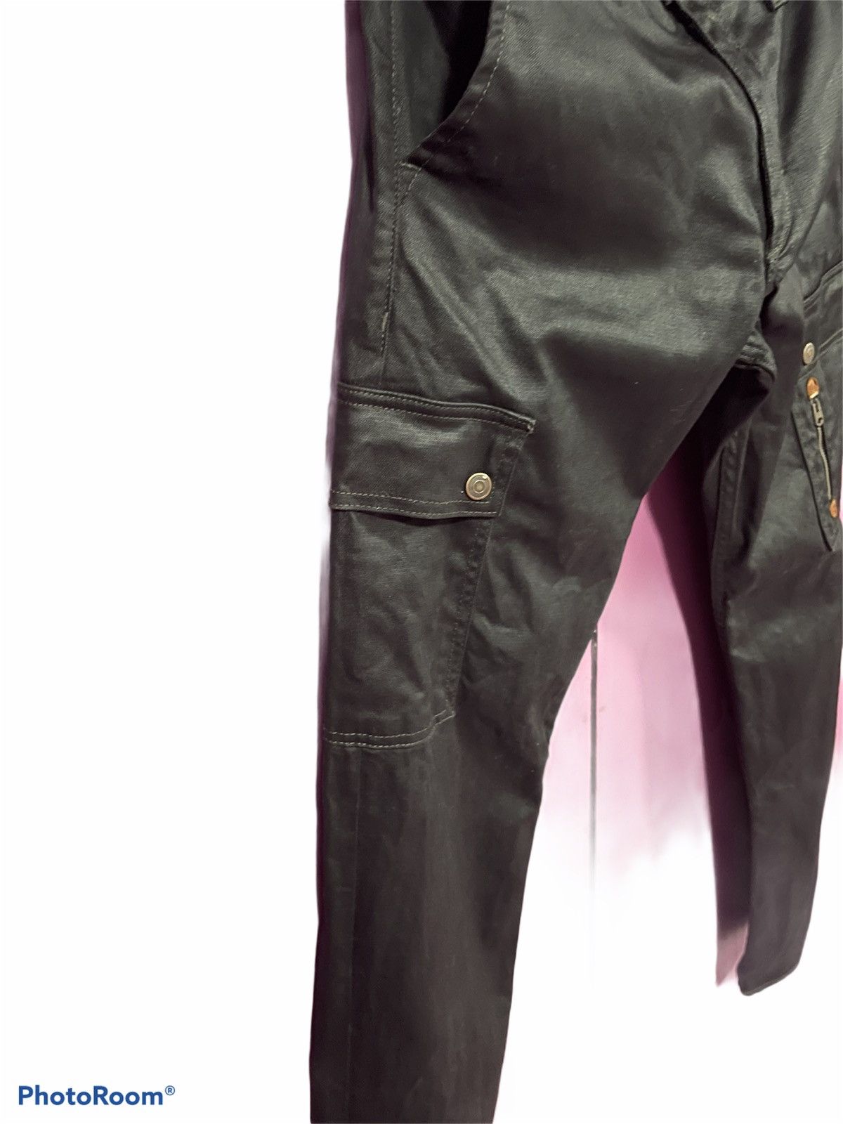 Japanese Brand BACK NUMBER BLACK CARGO PANTS JAPAN Size US 30 / EU 46 - 5 Thumbnail