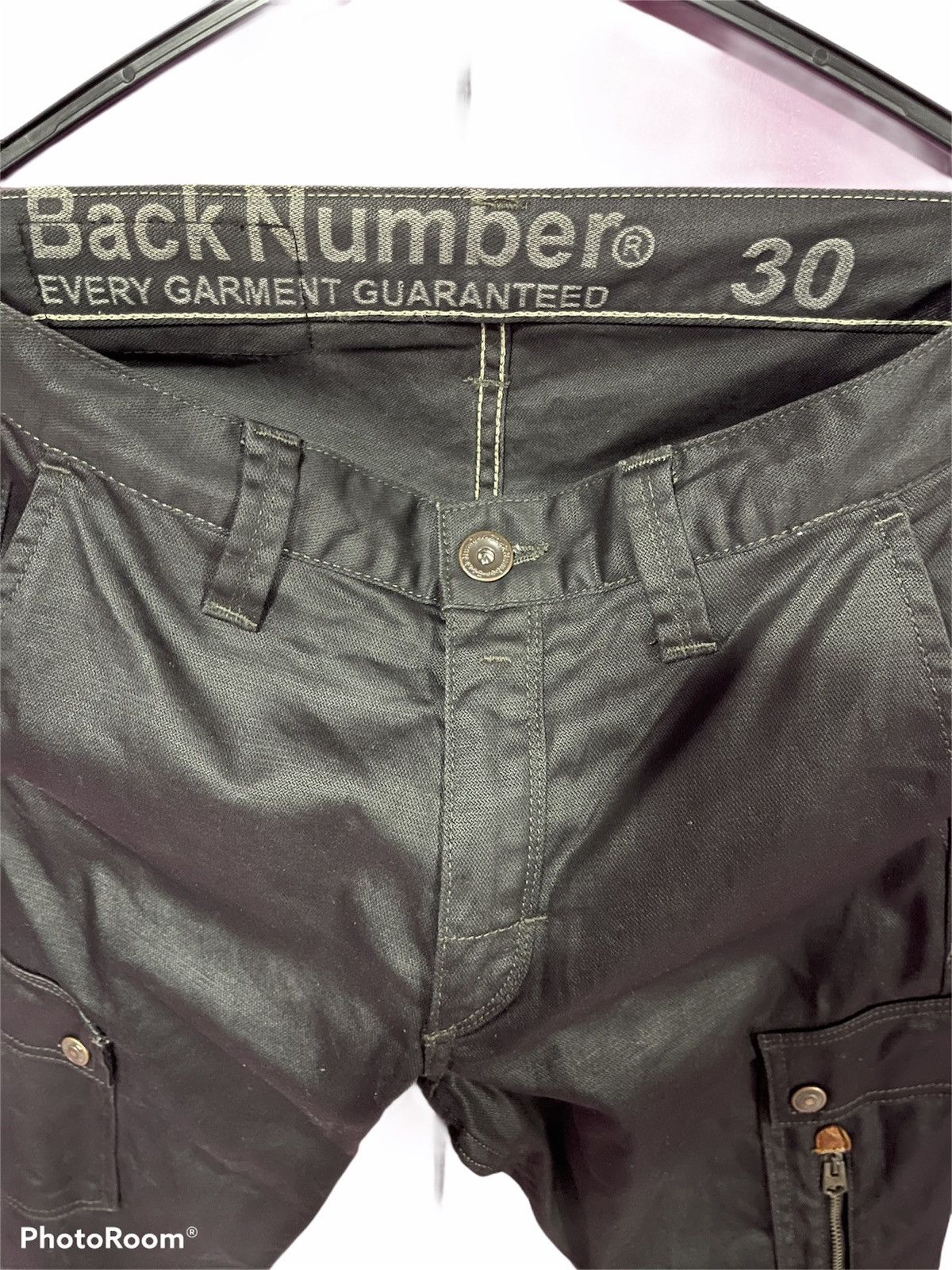 Japanese Brand BACK NUMBER BLACK CARGO PANTS JAPAN Size US 30 / EU 46 - 3 Thumbnail