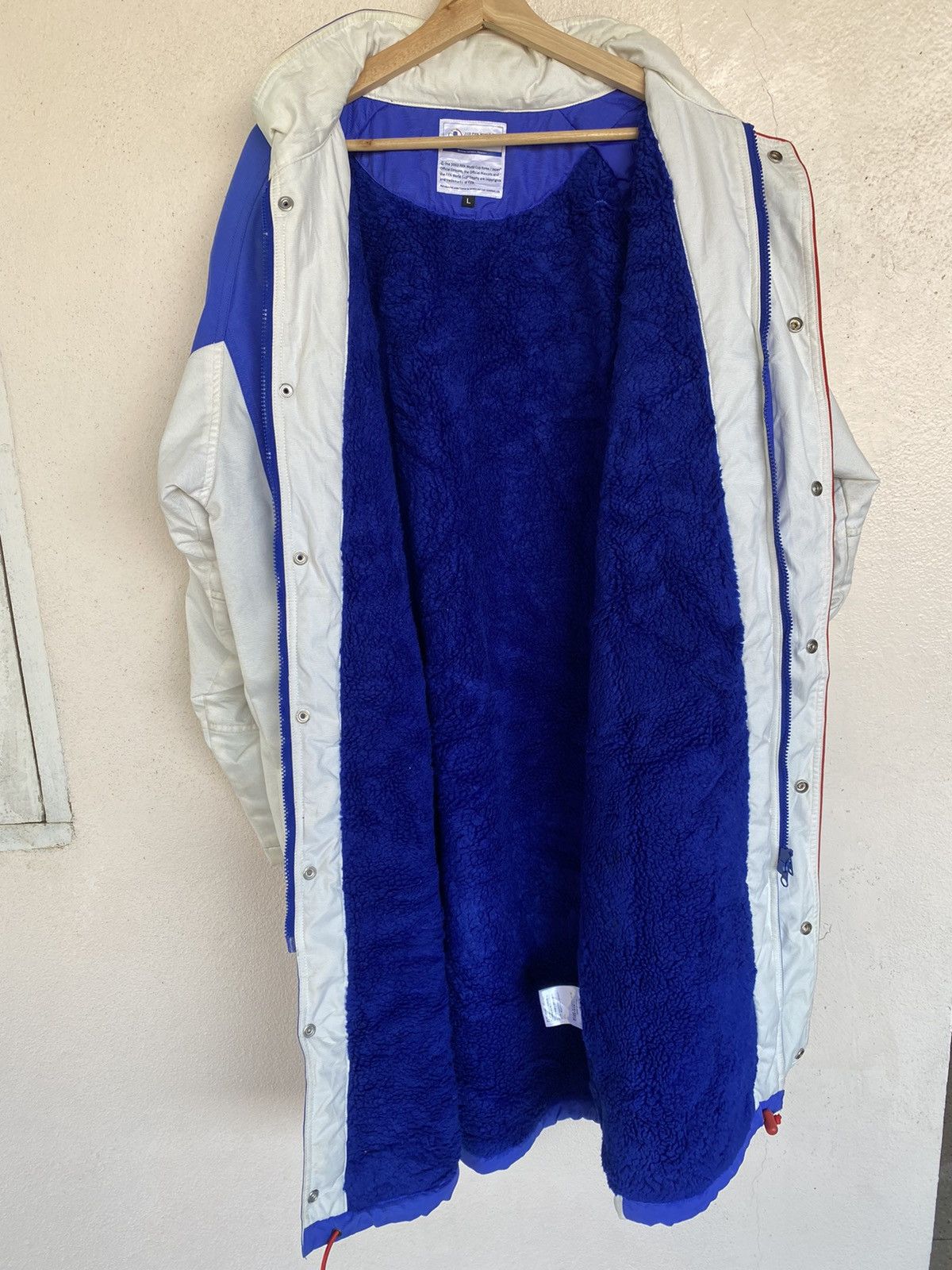 Vintage Vintage FIFA WORLD CUP 2002 Long Jacket Sherpa Lining Size US L / EU 52-54 / 3 - 3 Thumbnail