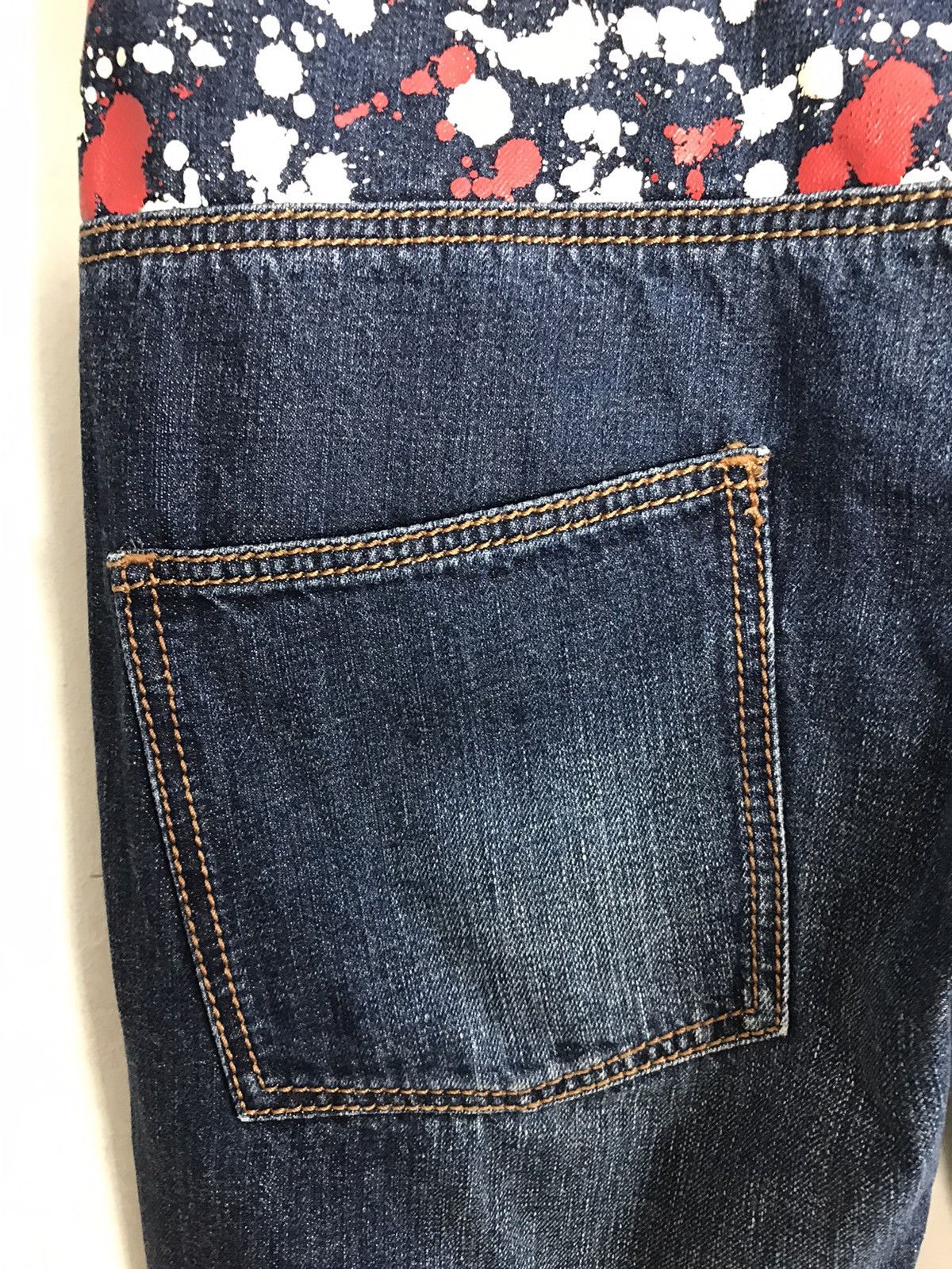 Japanese Brand East Twenty Box Design Painting Denim Jeans Style Size US 34 / EU 50 - 12 Thumbnail