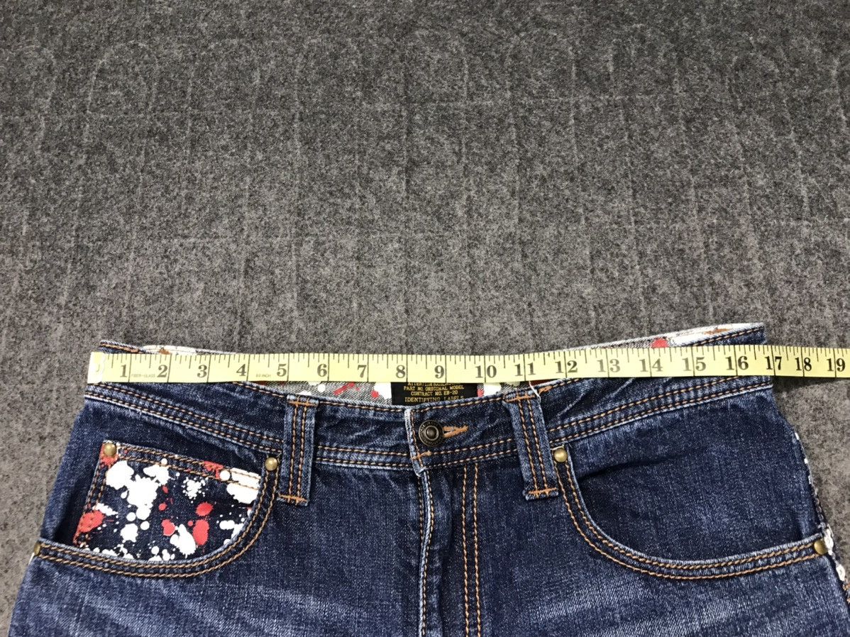 Japanese Brand East Twenty Box Design Painting Denim Jeans Style Size US 34 / EU 50 - 17 Thumbnail
