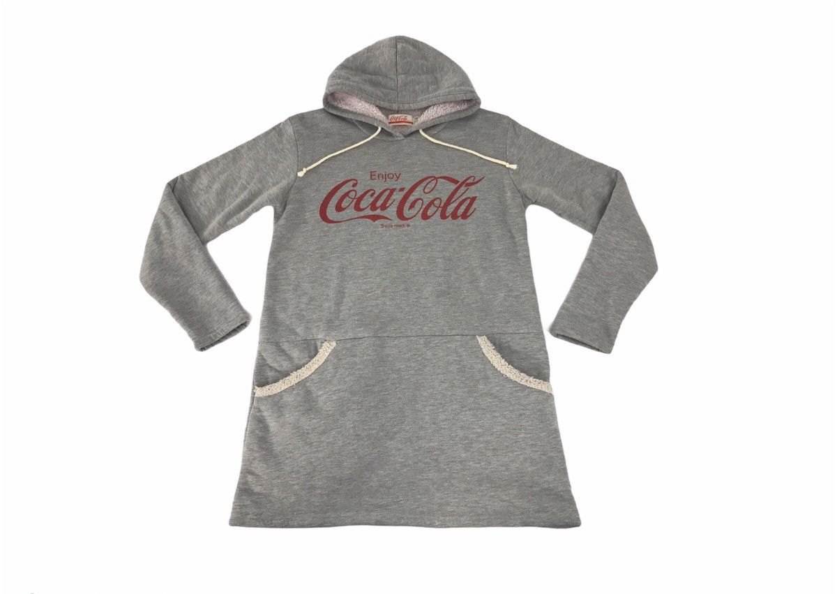 Coca Cola Vintage Coca-Cola Double Pocket Hoodie Long Sleeve Shirsts Size US S / EU 44-46 / 1 - 1 Thumbnail