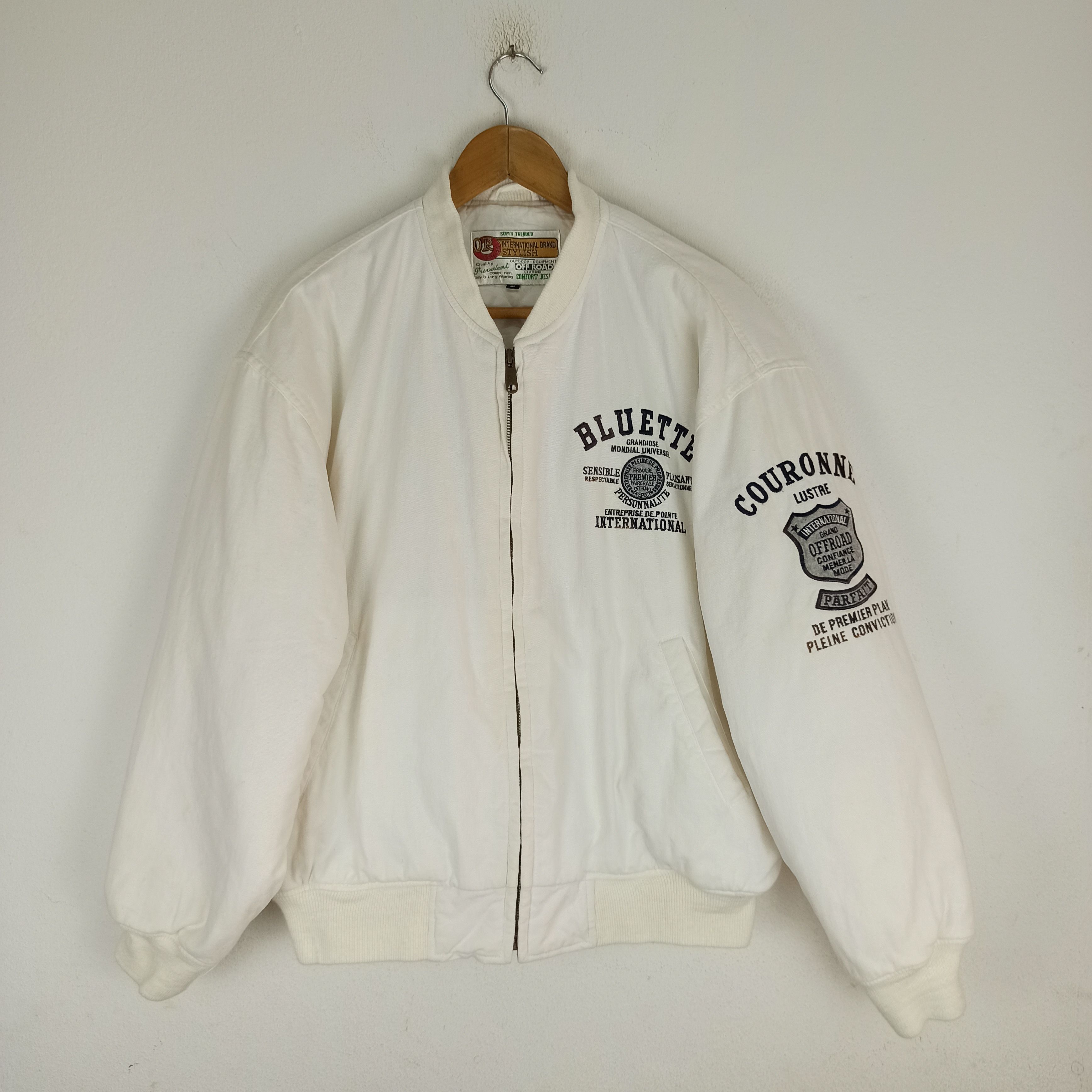 Japanese Brand Vintage O.R Coming Quilted Bomber Jacket Size US L / EU 52-54 / 3 - 5 Thumbnail