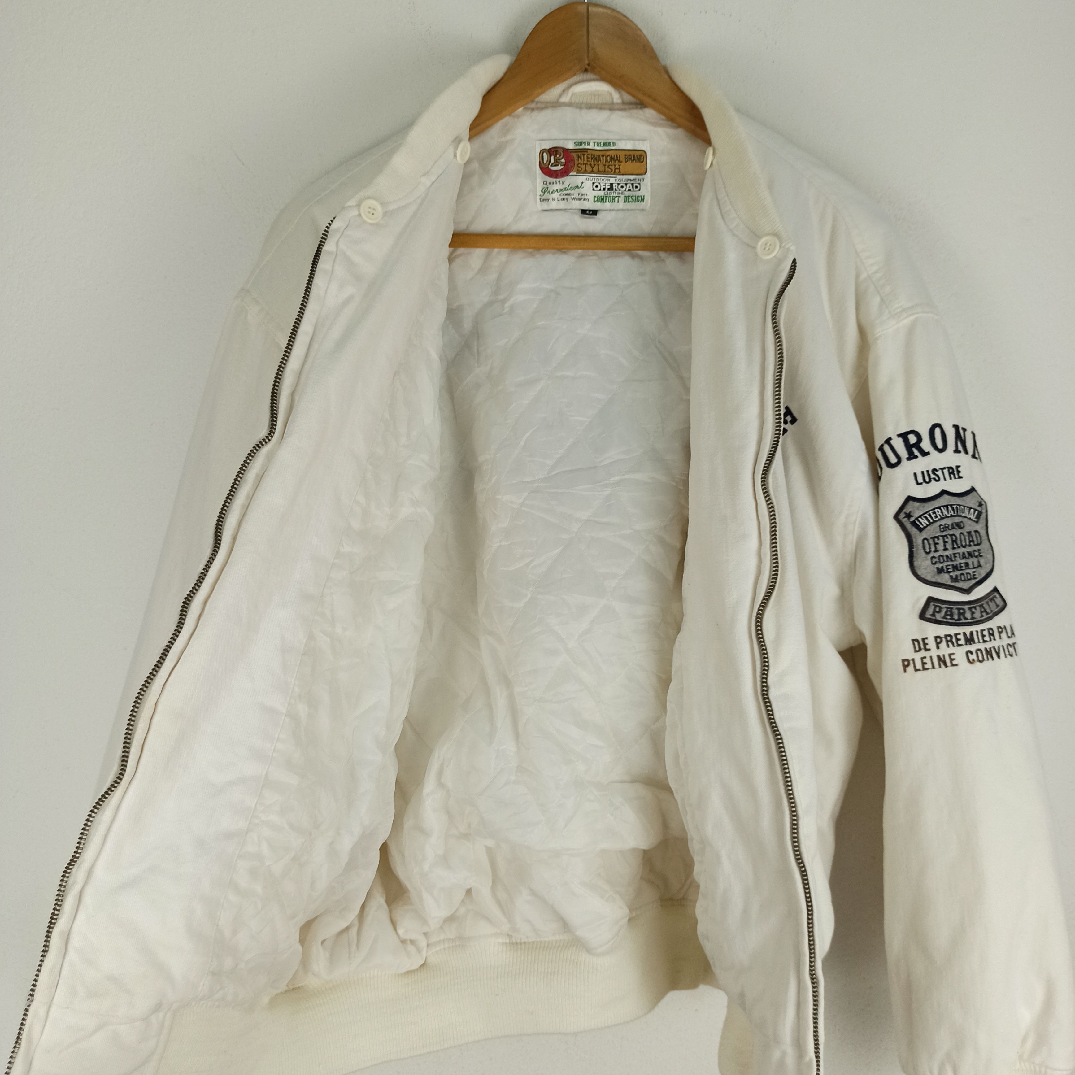 Japanese Brand Vintage O.R Coming Quilted Bomber Jacket Size US L / EU 52-54 / 3 - 9 Thumbnail