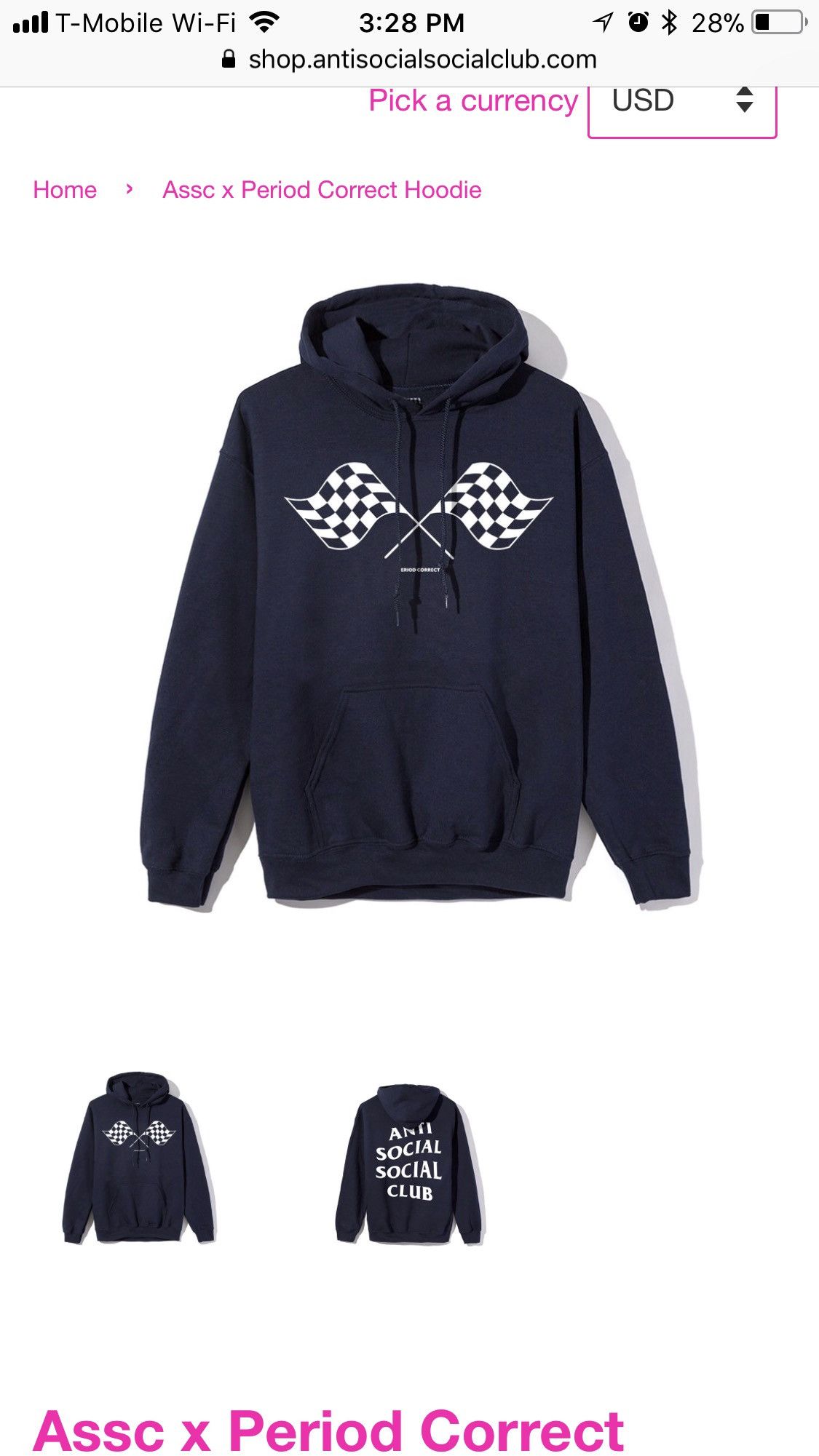 Assc period correct hoodie hot sale