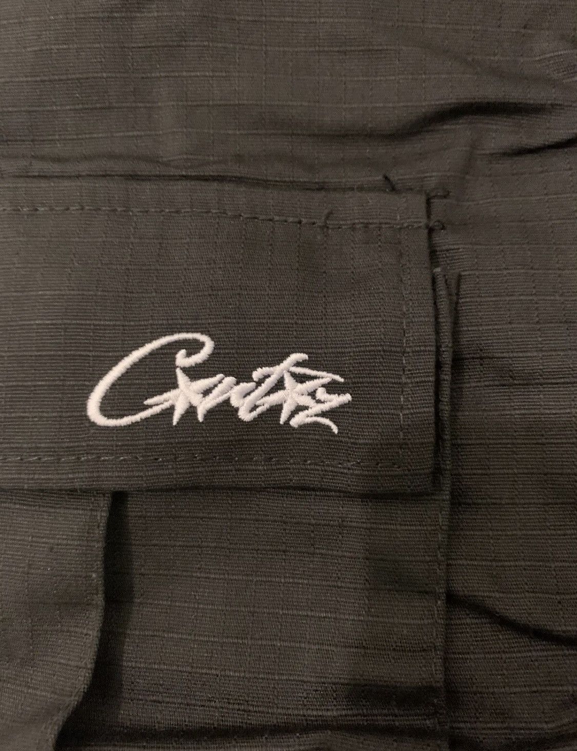 Corteiz CRTZ RTW Triple Black OG Guerillaz Cargo Trousers Small