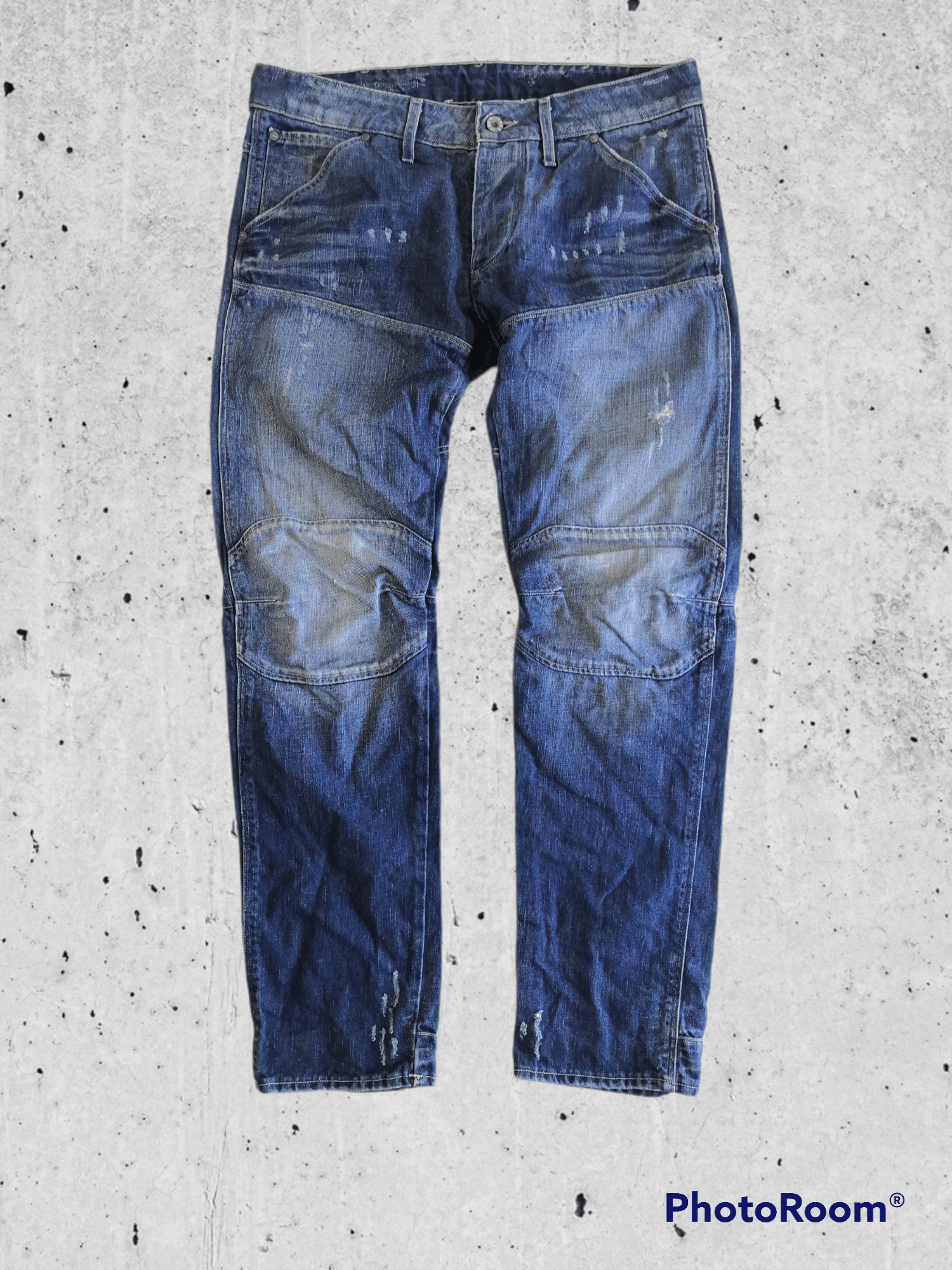 G Star Raw Vintage Mens Denim Pants Jeans Double Knee