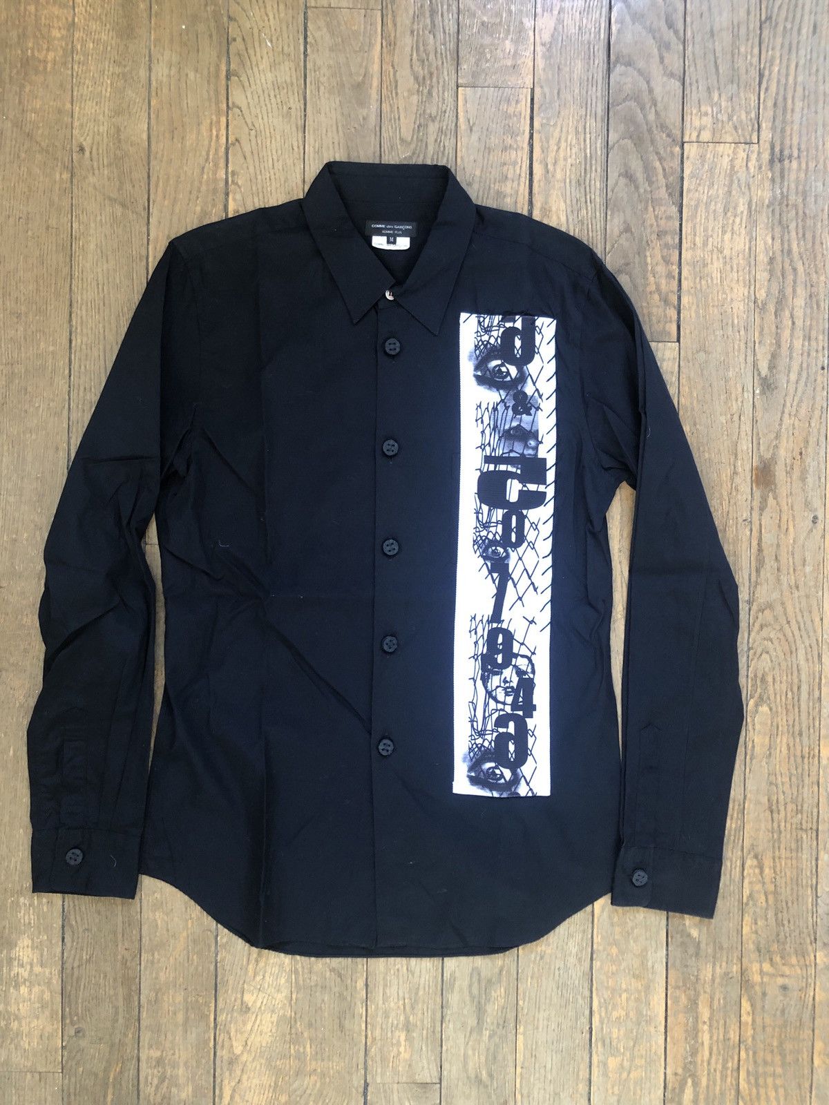 image of Comme Des Garcons x Comme Des Garcons Homme Plus Cdg Homme Plus Shirt in Black, Men's (Size Medium)