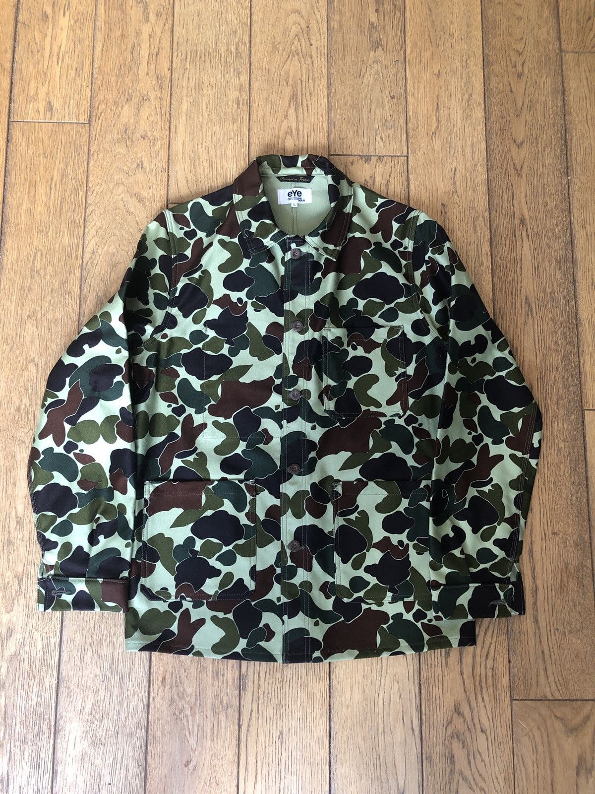 image of Junya Watanabe x Le Laboureur Work Jacket in Camo, Men's (Size Large)