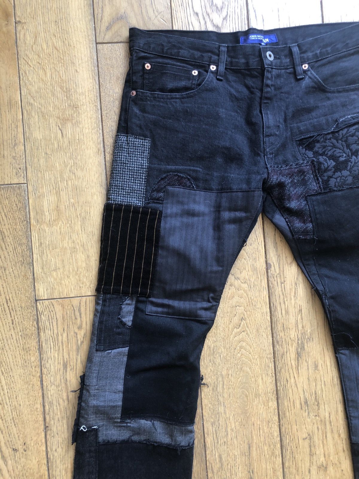 Comme des Garcons × Junya Watanabe Junya Watanabe patchwork denim jeans Size US 34 / EU 50 - 2 Thumbnail