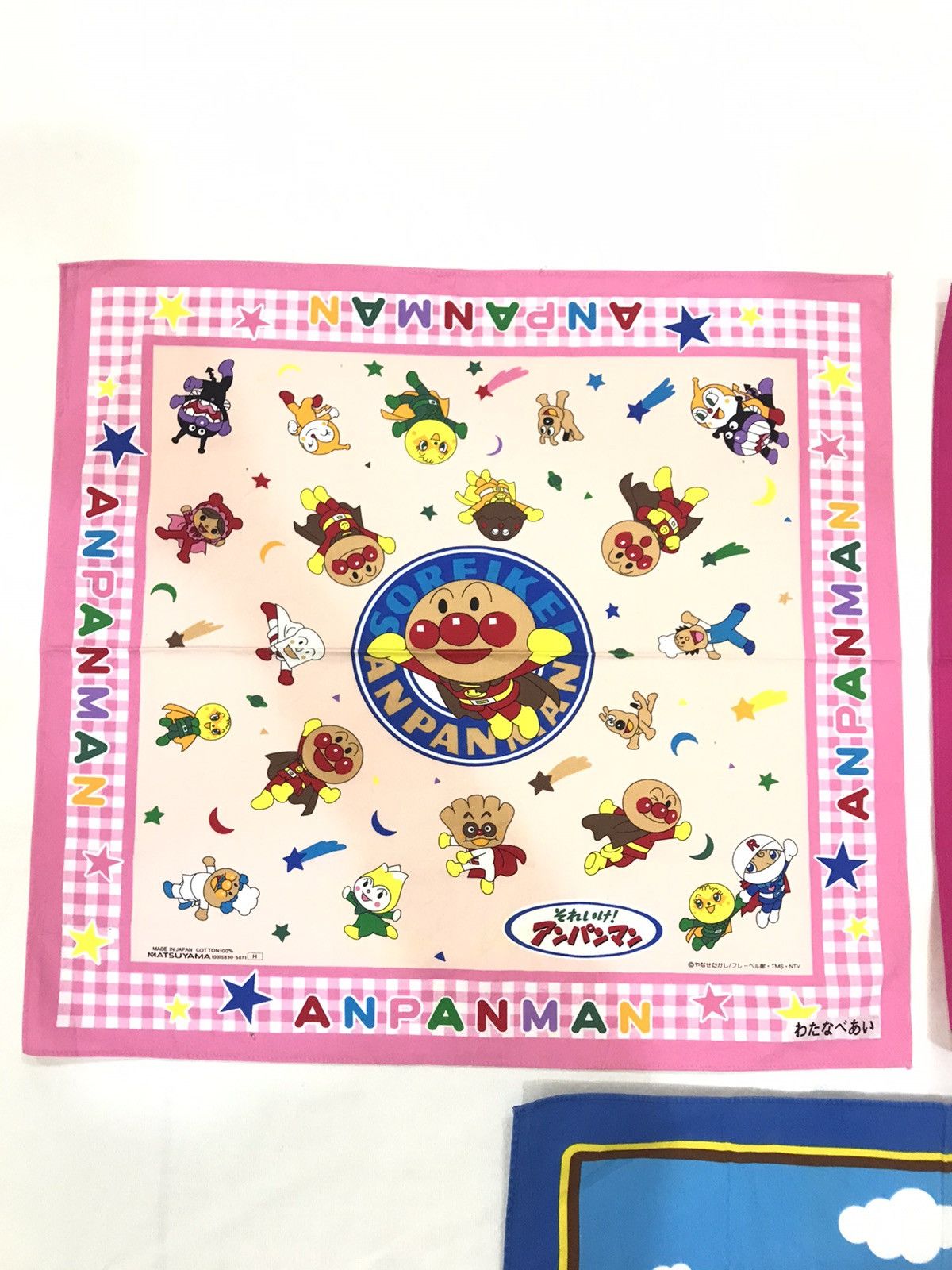 Cartoon Network × Japanese Brand × Vintage SET OF 3 COTTON ANPANMAN HANDKERCHIEFS JAPAN Size ONE SIZE - 3 Thumbnail