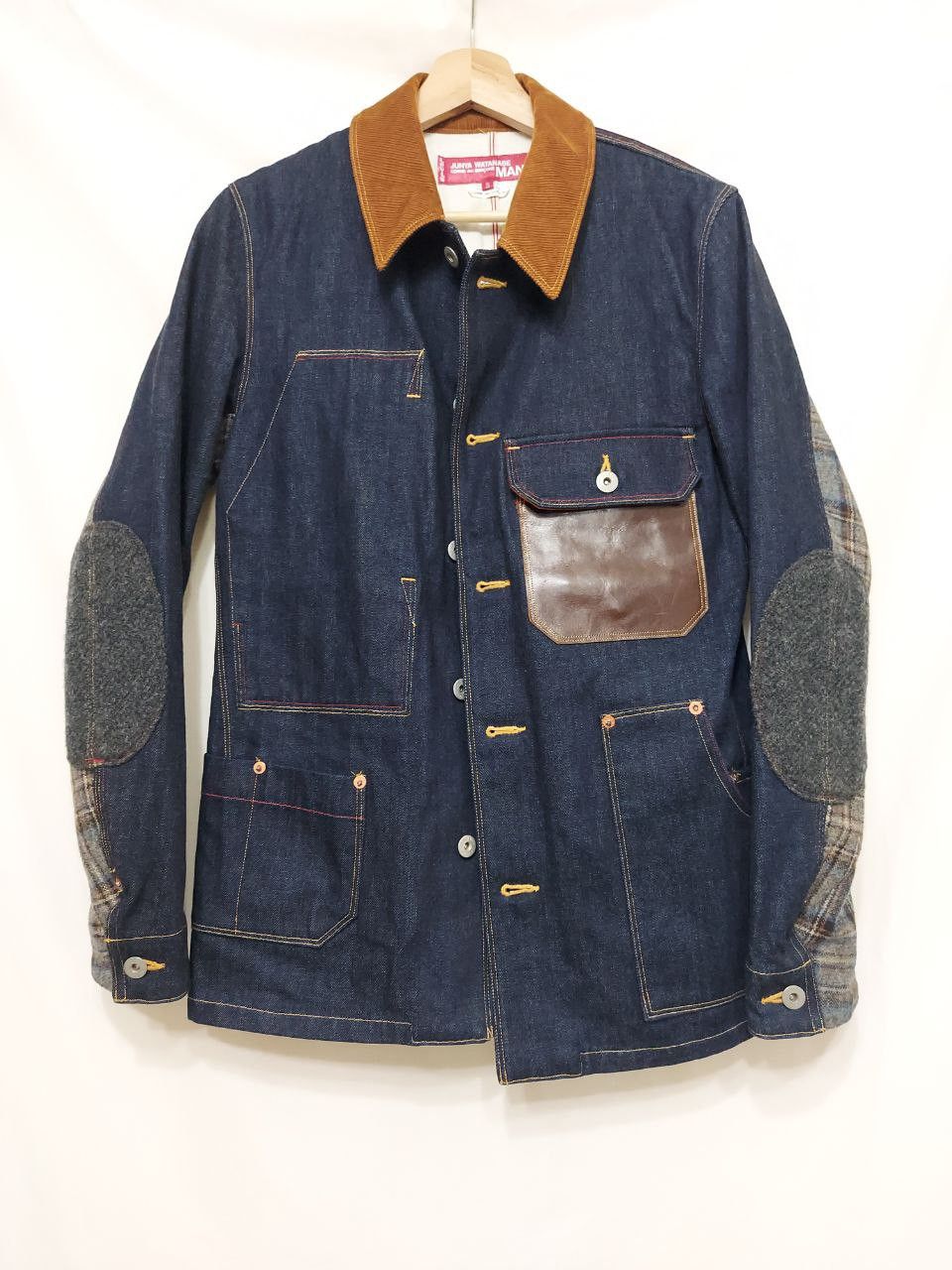 image of Comme Des Garcons Homme Plus x Junya Watanabe Fw12 Aw12 Runway Levi's Denim Chore Coat in Blue (Siz