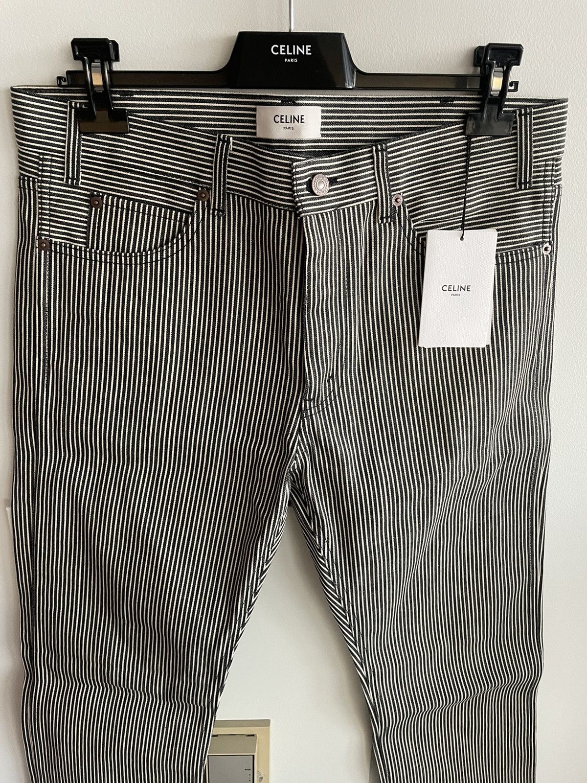 Celine × Hedi Slimane Rare Super Runway Brand New Hedi Slim Low Rise Skinny Pant Size US 33 - 16 Thumbnail
