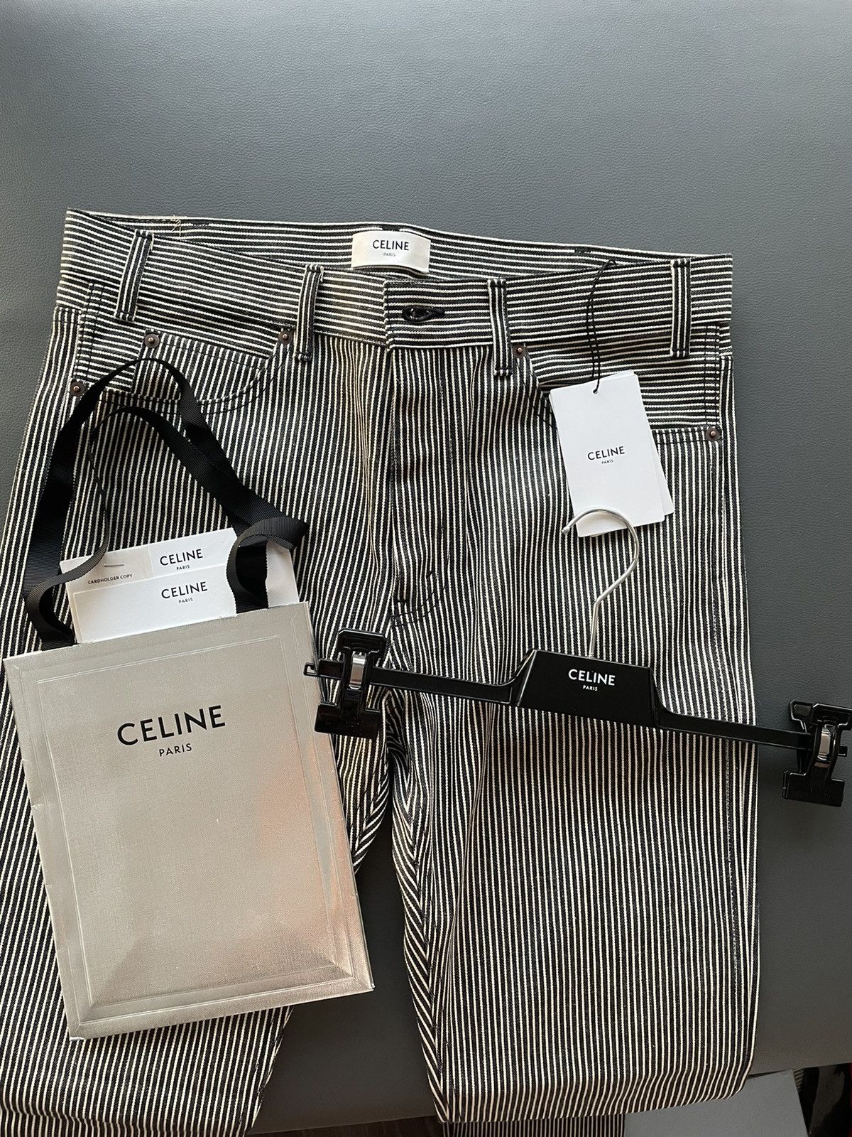 Celine × Hedi Slimane Rare Super Runway Brand New Hedi Slim Low Rise Skinny Pant Size US 33 - 14 Thumbnail
