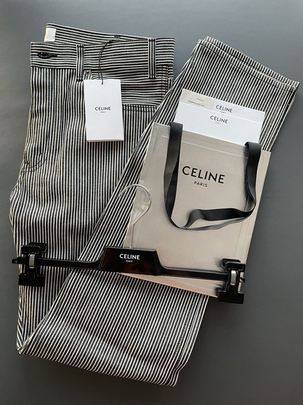 Celine × Hedi Slimane Rare Super Runway Brand New Hedi Slim Low Rise Skinny Pant Size US 33 - 7 Thumbnail