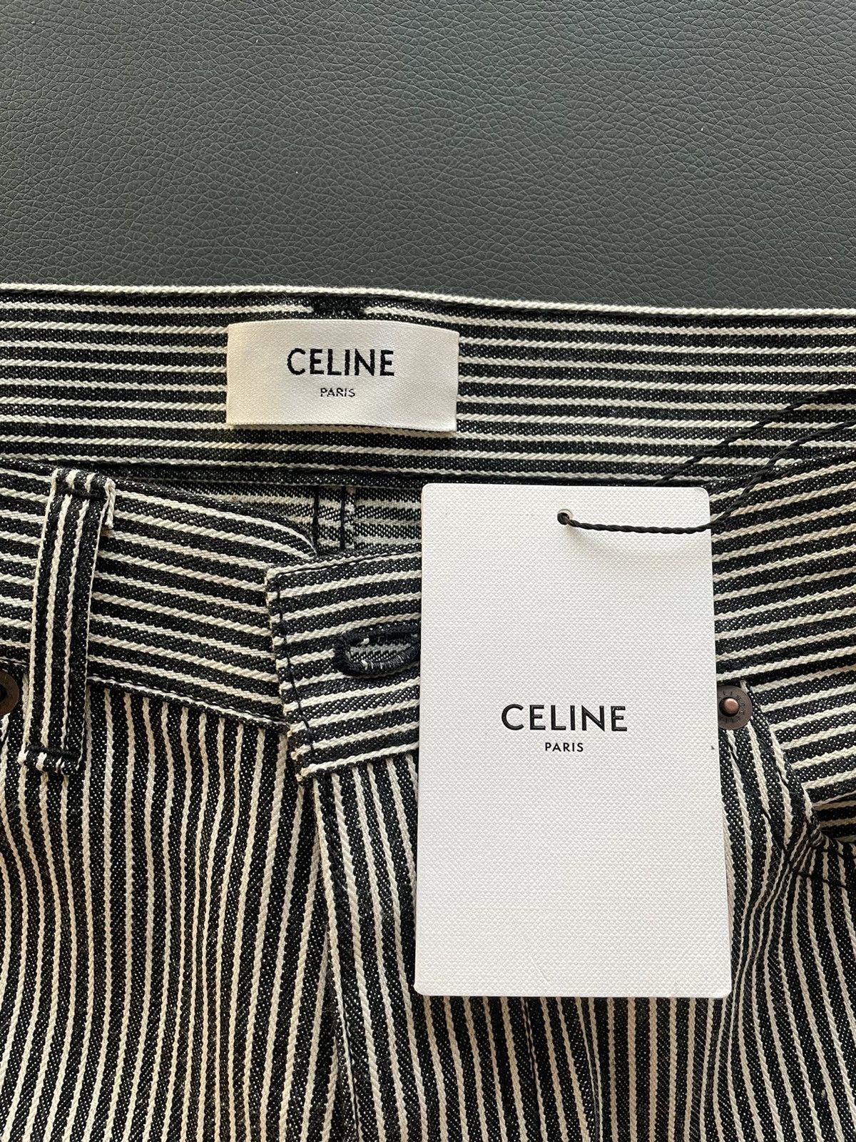 Celine × Hedi Slimane Rare Super Runway Brand New Hedi Slim Low Rise Skinny Pant Size US 33 - 3 Thumbnail