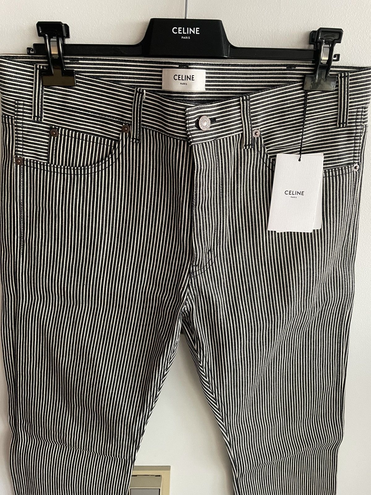 Celine × Hedi Slimane Rare Super Runway Brand New Hedi Slim Low Rise Skinny Pant Size US 33 - 8 Thumbnail