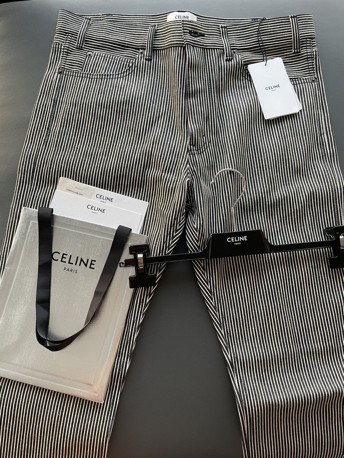 Celine × Hedi Slimane Rare Super Runway Brand New Hedi Slim Low Rise Skinny Pant Size US 33 - 15 Thumbnail