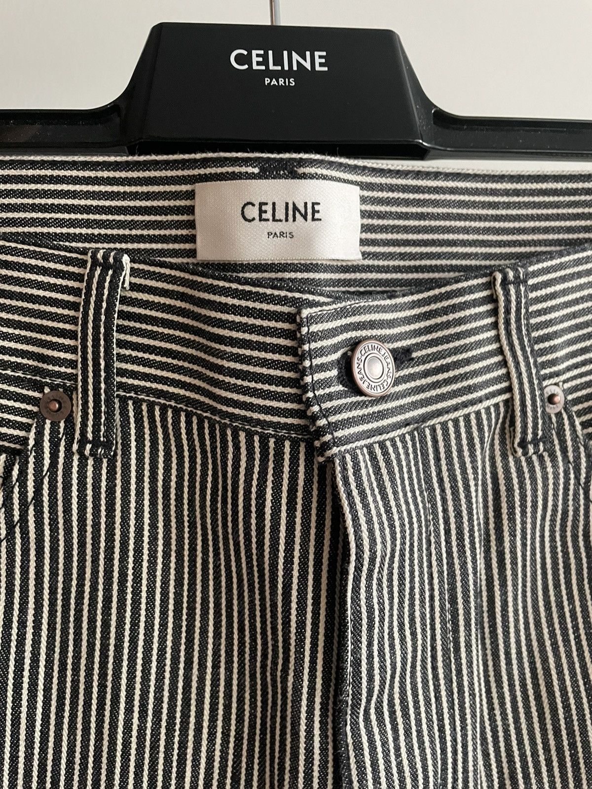 Celine × Hedi Slimane Rare Super Runway Brand New Hedi Slim Low Rise Skinny Pant Size US 33 - 4 Thumbnail