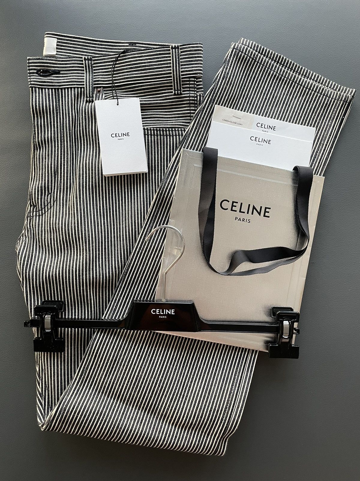 Celine × Hedi Slimane Rare Super Runway Brand New Hedi Slim Low Rise Skinny Pant Size US 33 - 2 Thumbnail