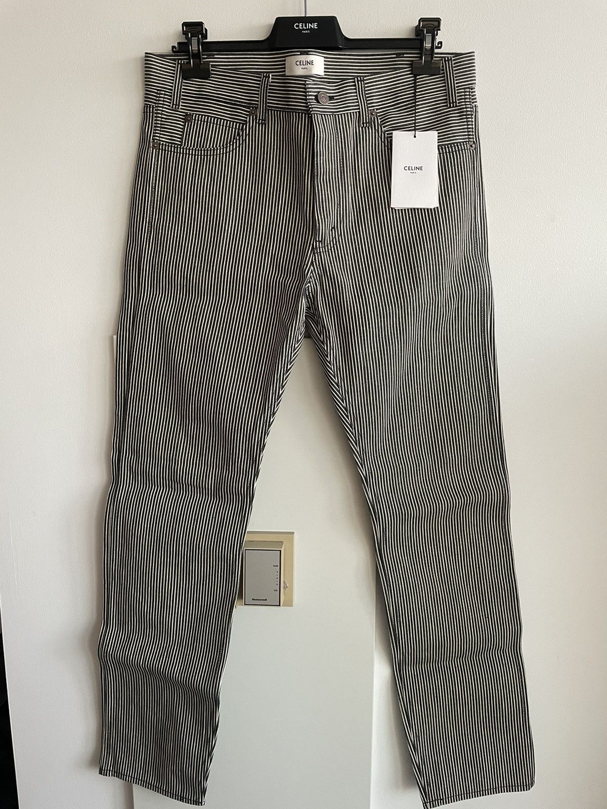 Celine × Hedi Slimane Rare Super Runway Brand New Hedi Slim Low Rise Skinny Pant Size US 33 - 6 Thumbnail