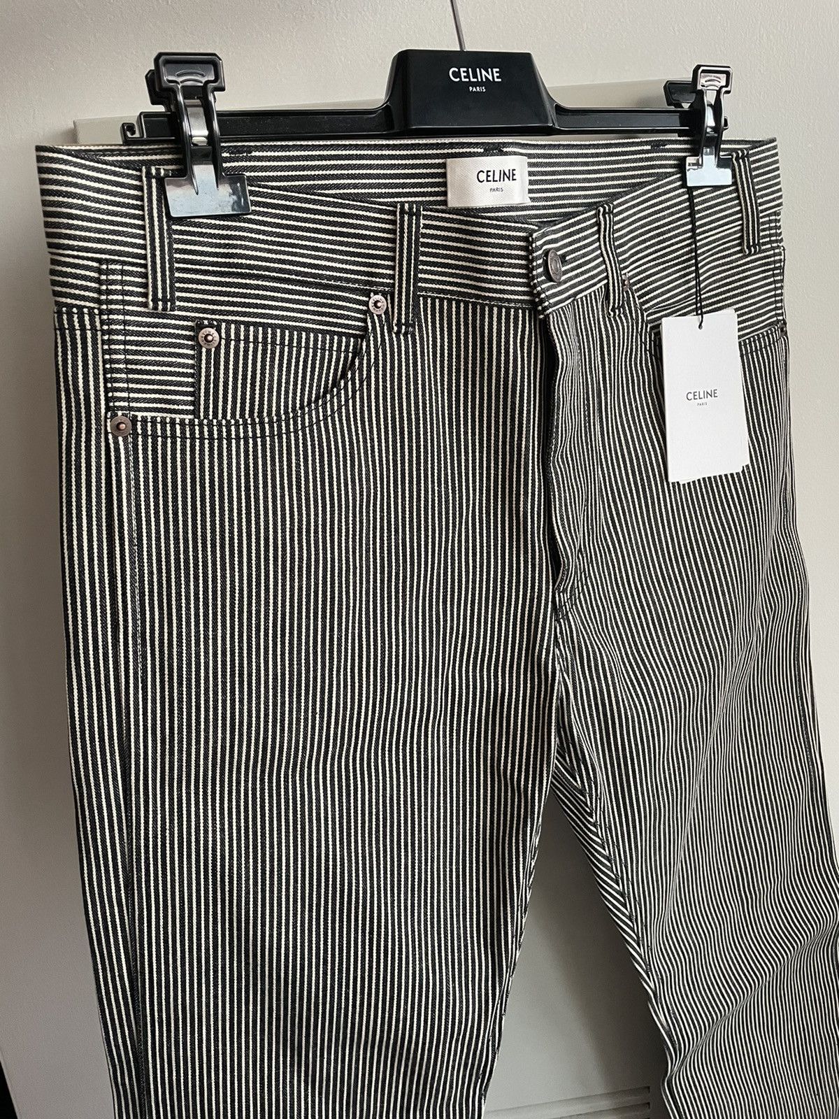 Celine × Hedi Slimane Rare Super Runway Brand New Hedi Slim Low Rise Skinny Pant Size US 33 - 17 Thumbnail