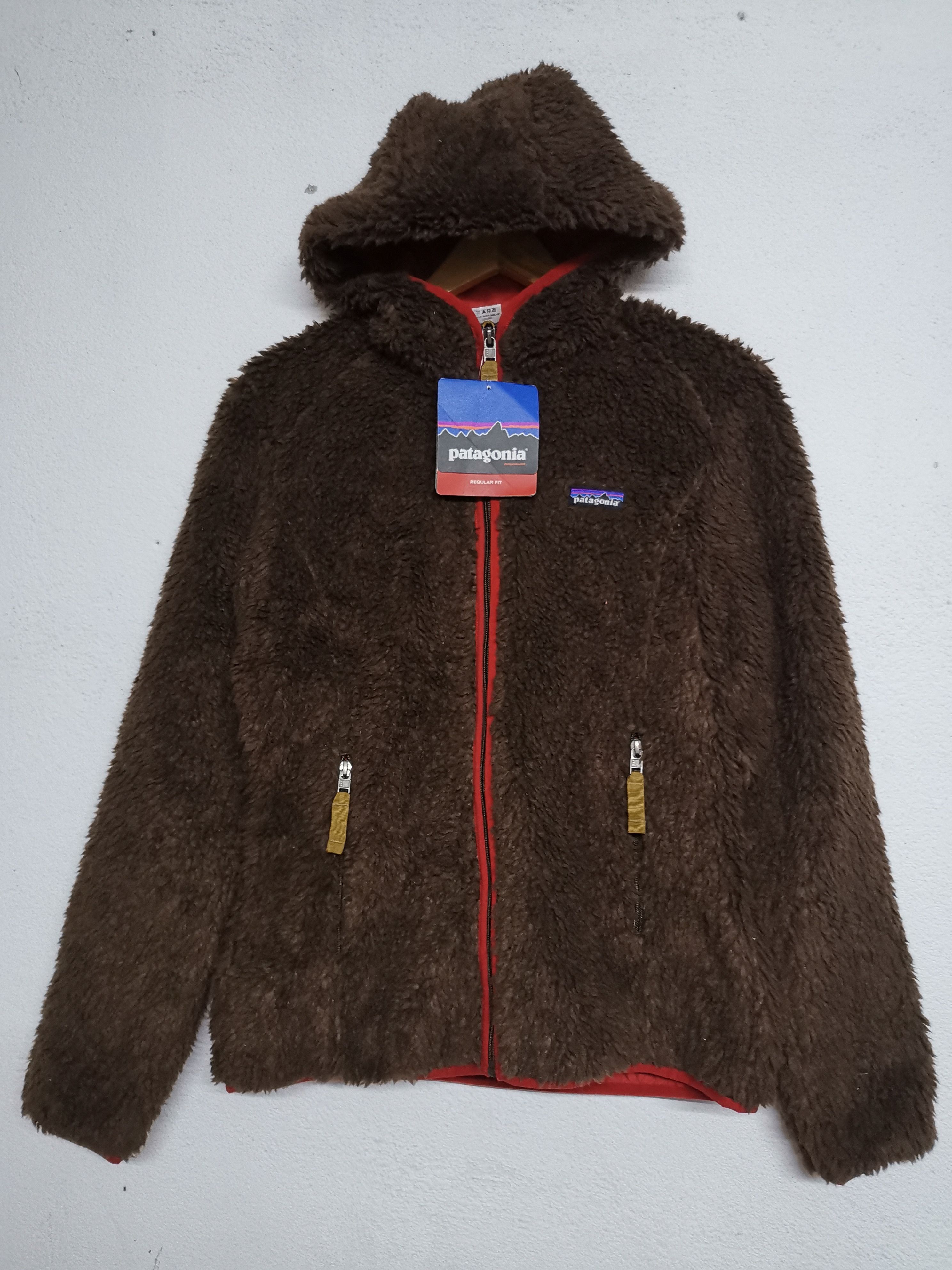 image of Patagonia Women Regular Fit Fleece Hoodie With Tag in Brown
